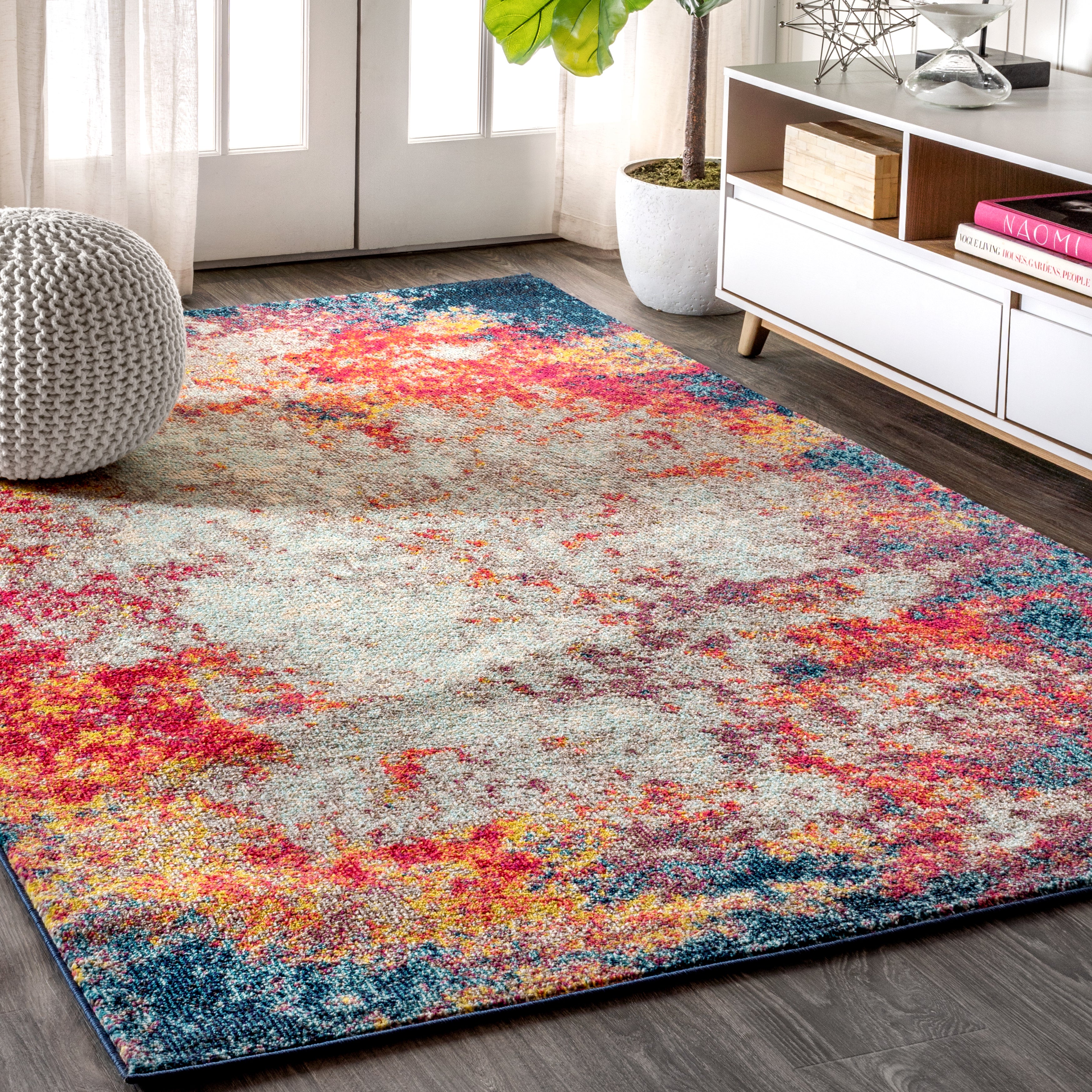 Contemporary POP High Contrast Modern Abstract Area Rug