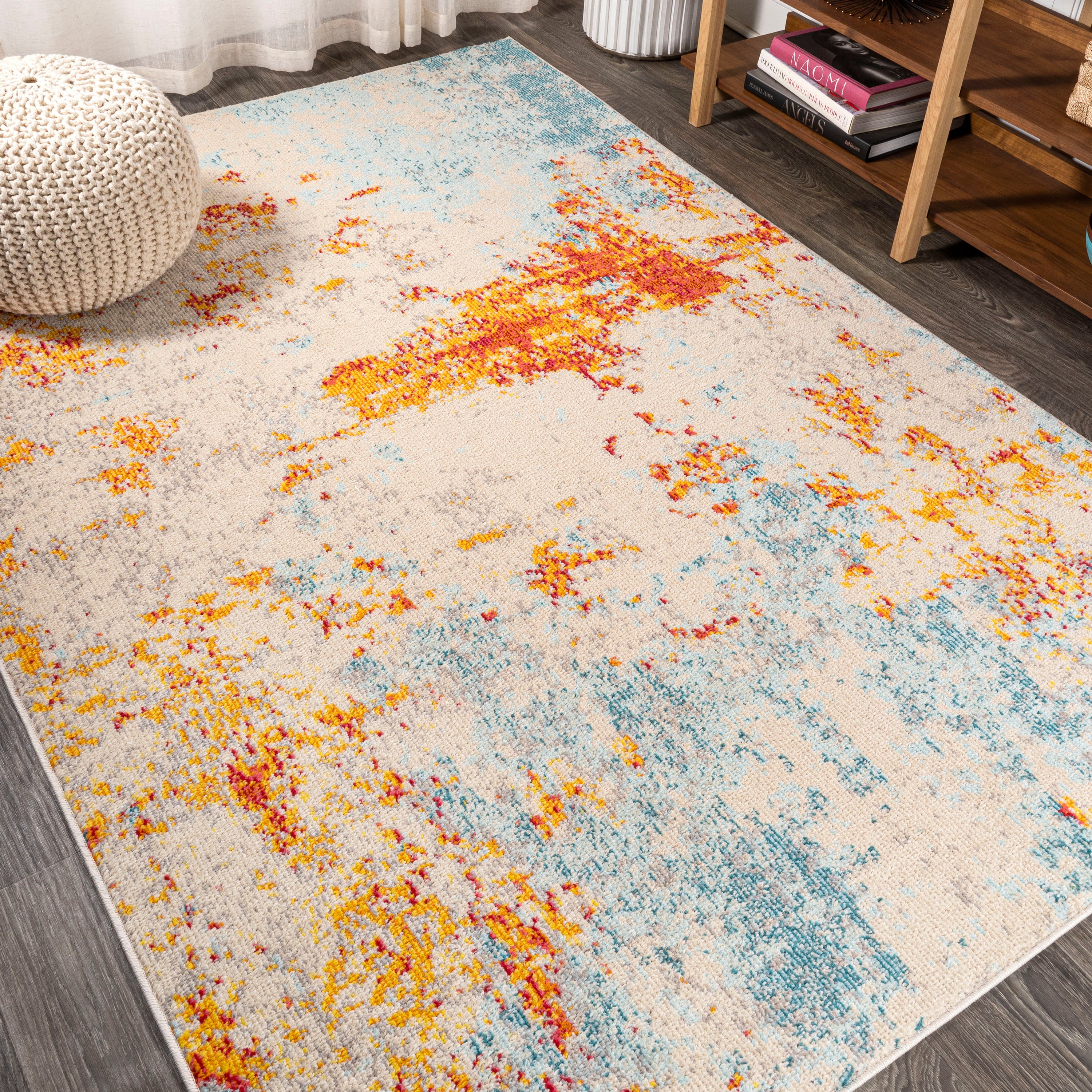 Sunset Modern Abstract Area Rug