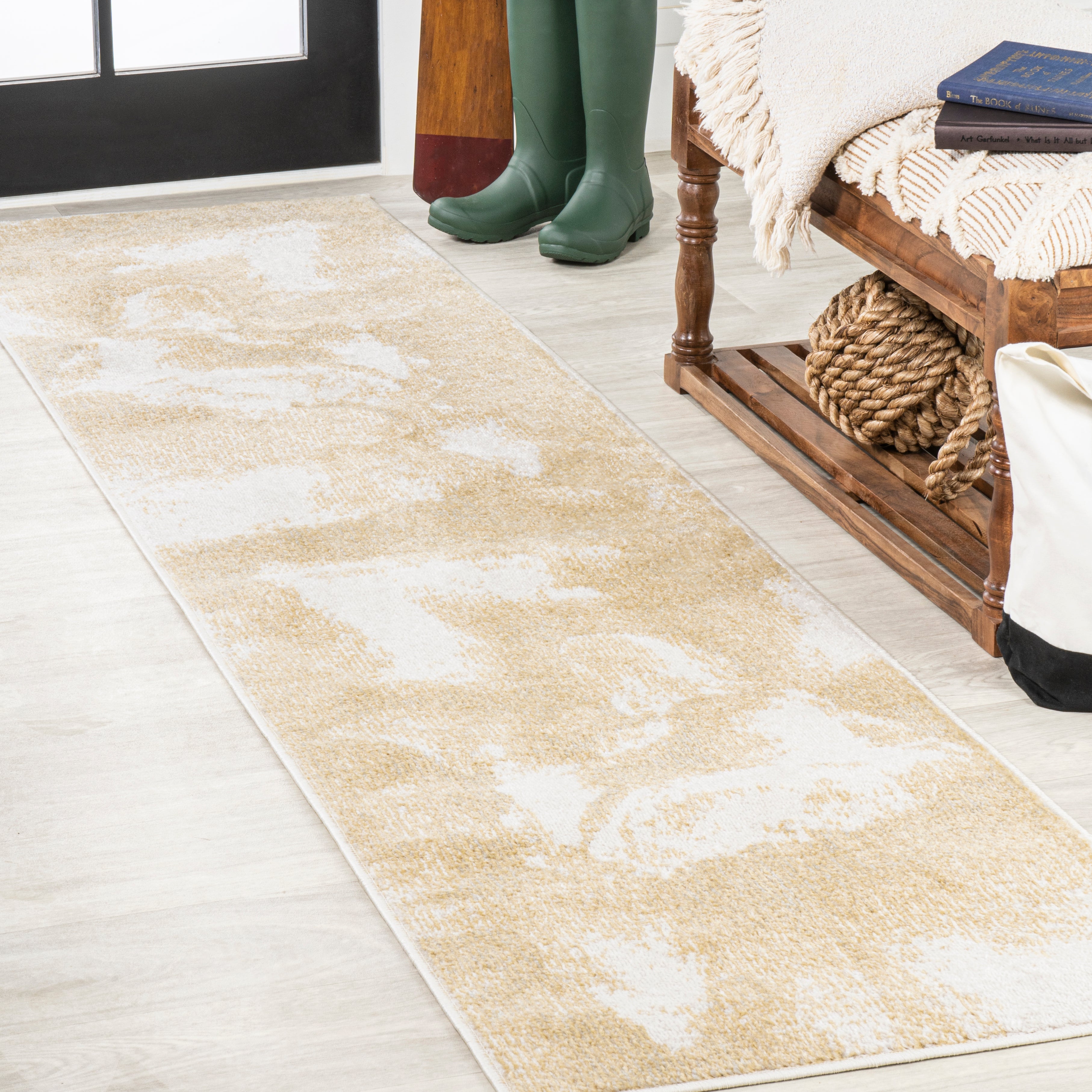 Petalo Abstract Two-Tone Modern Area Rug