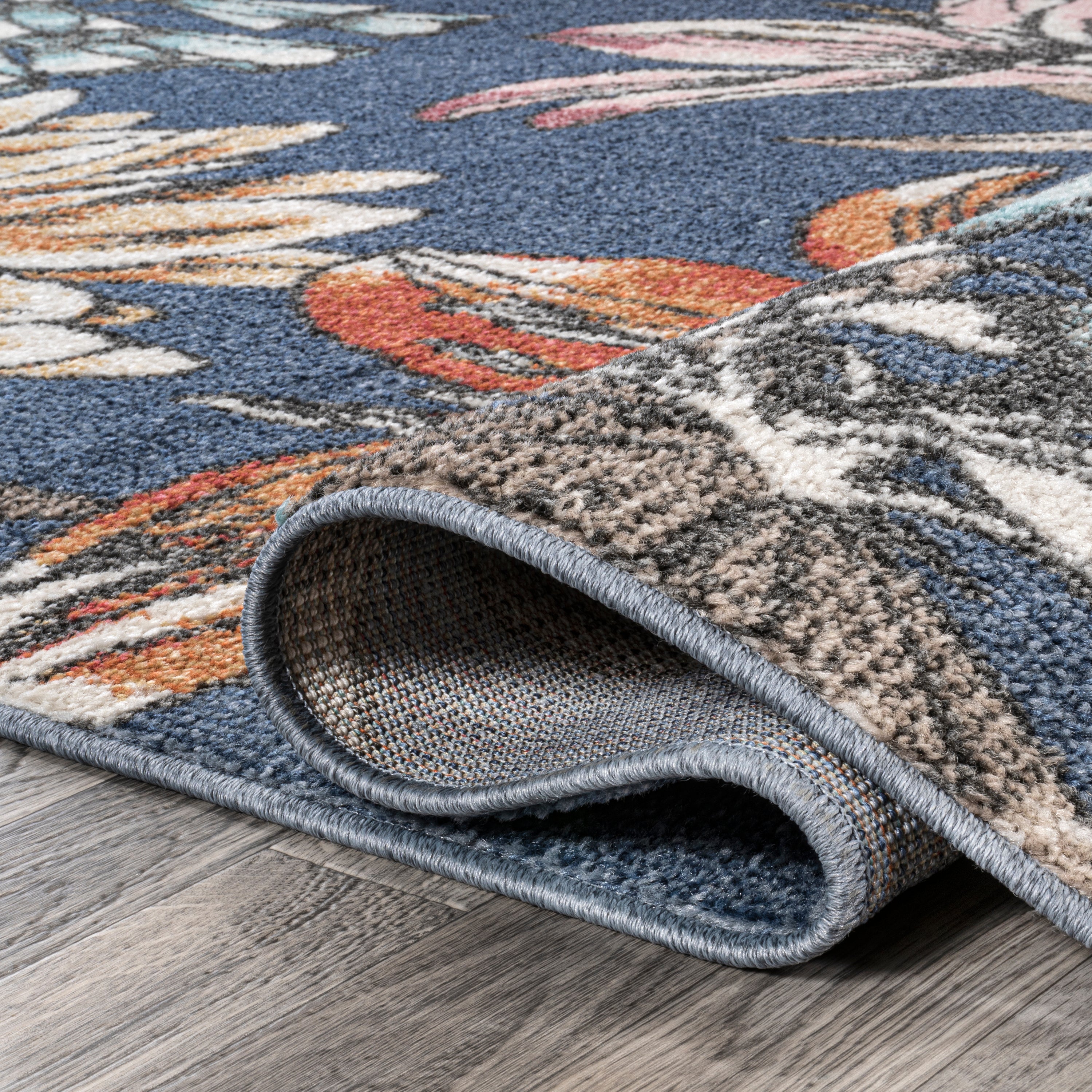 Giglio Modern Botanical Flower Area Rug