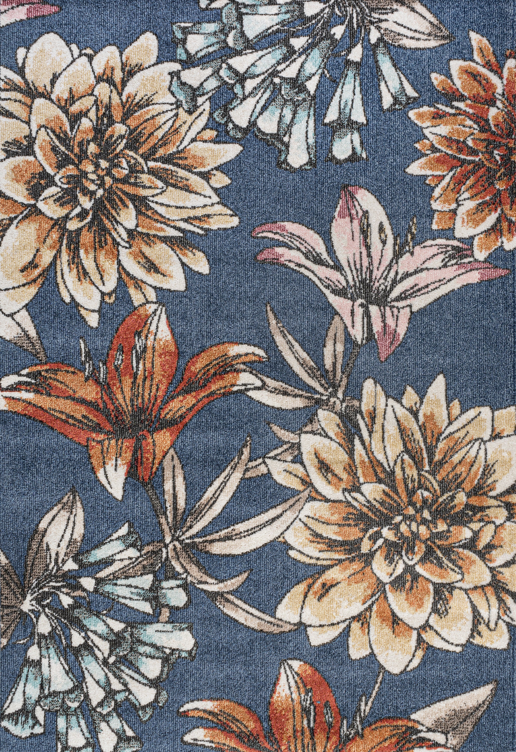 Giglio Modern Botanical Flower Area Rug