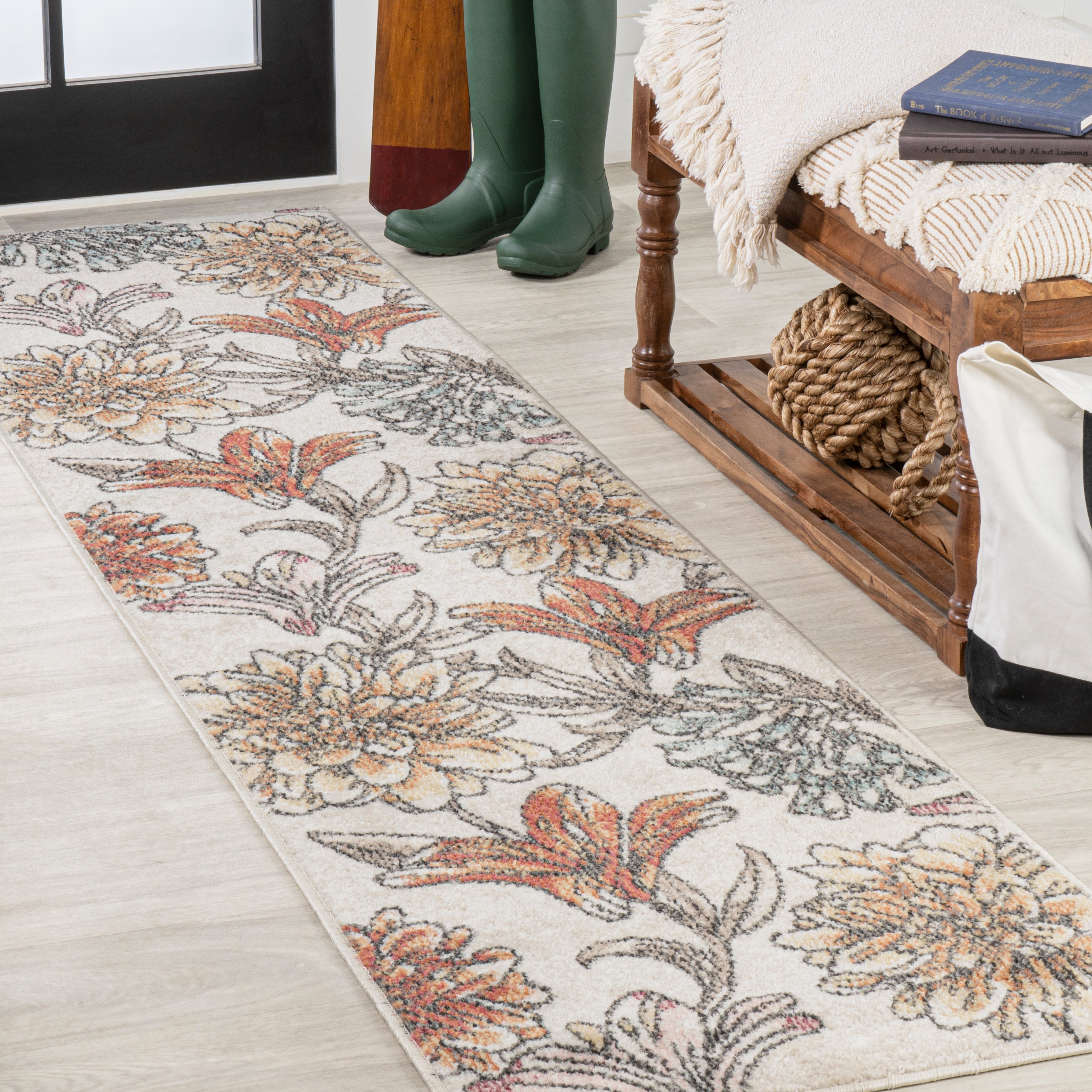 Giglio Modern Botanical Flower Area Rug