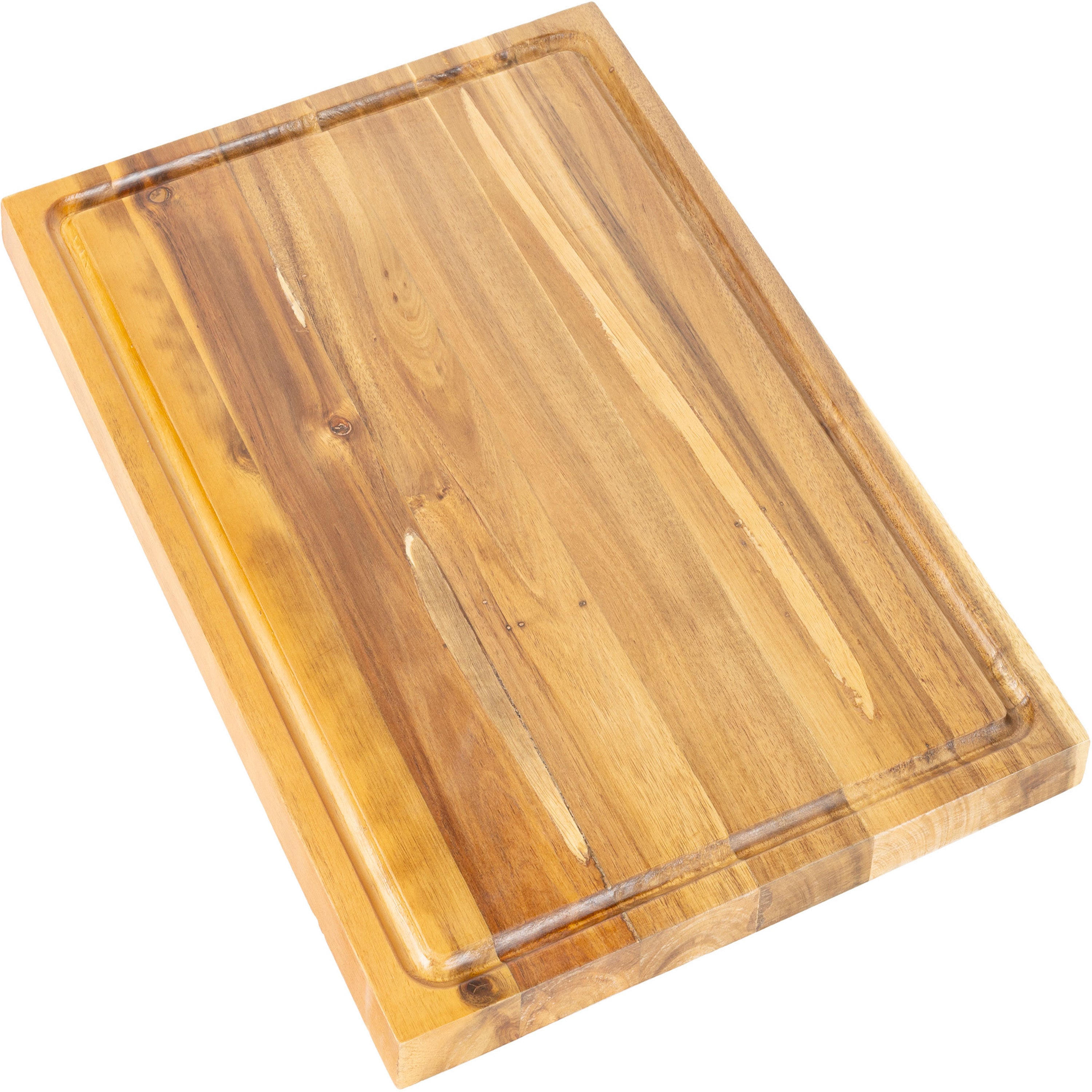Eldridge Handcrafted Acacia Wood Reversible Cutting Board with Juice Grooves