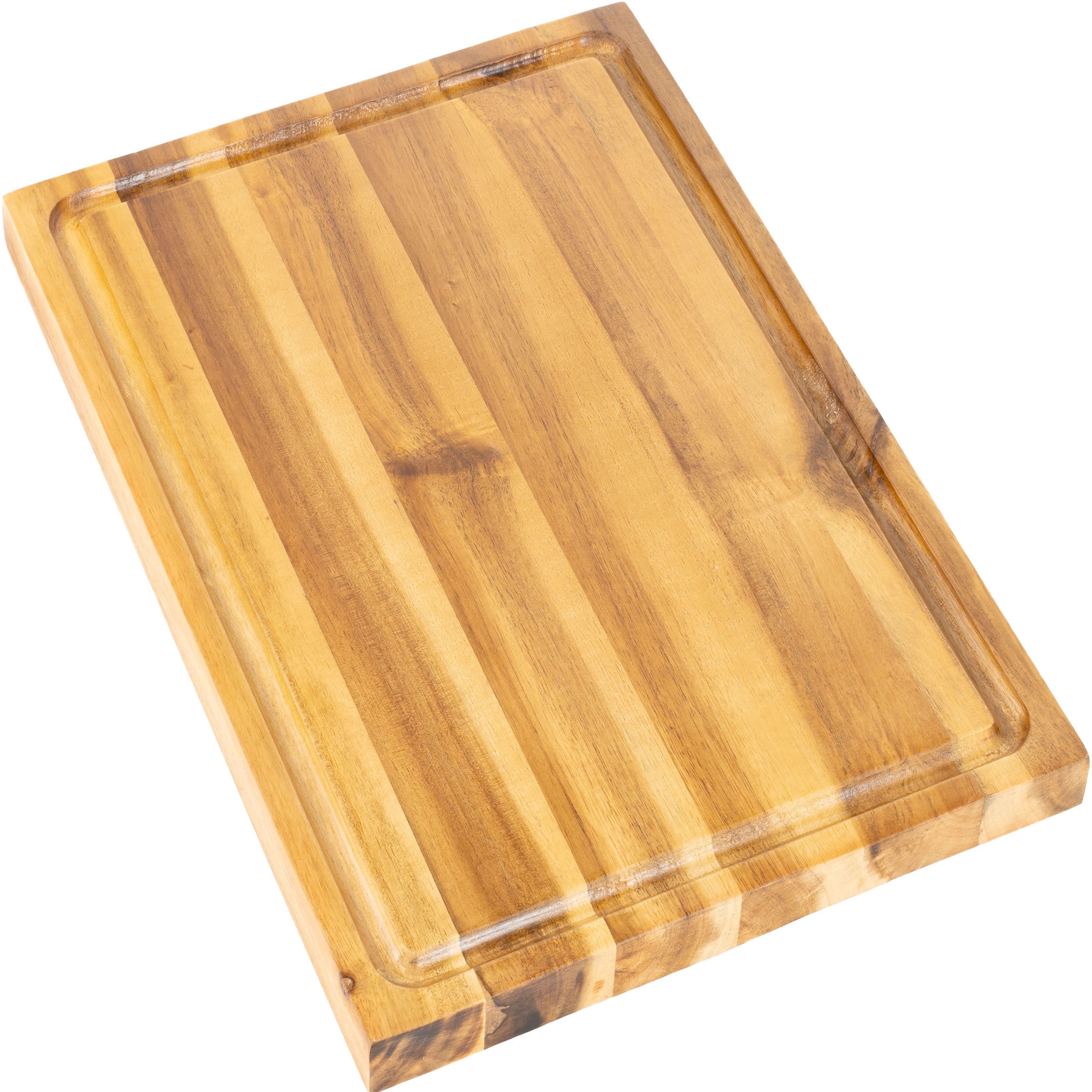 Eldridge Handcrafted Acacia Wood Reversible Cutting Board with Juice Grooves