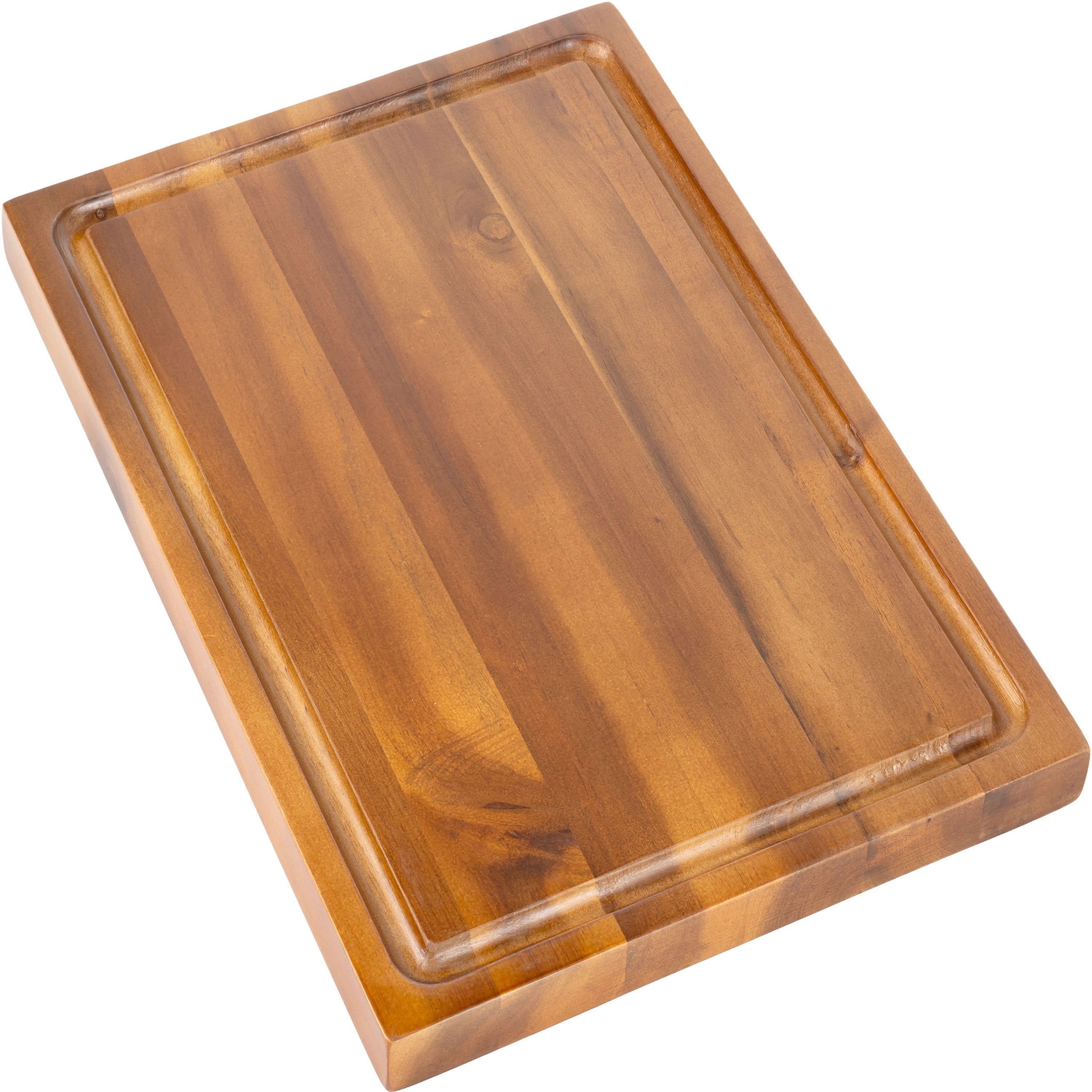 Eldridge Handcrafted Acacia Wood Reversible Cutting Board with Juice Grooves