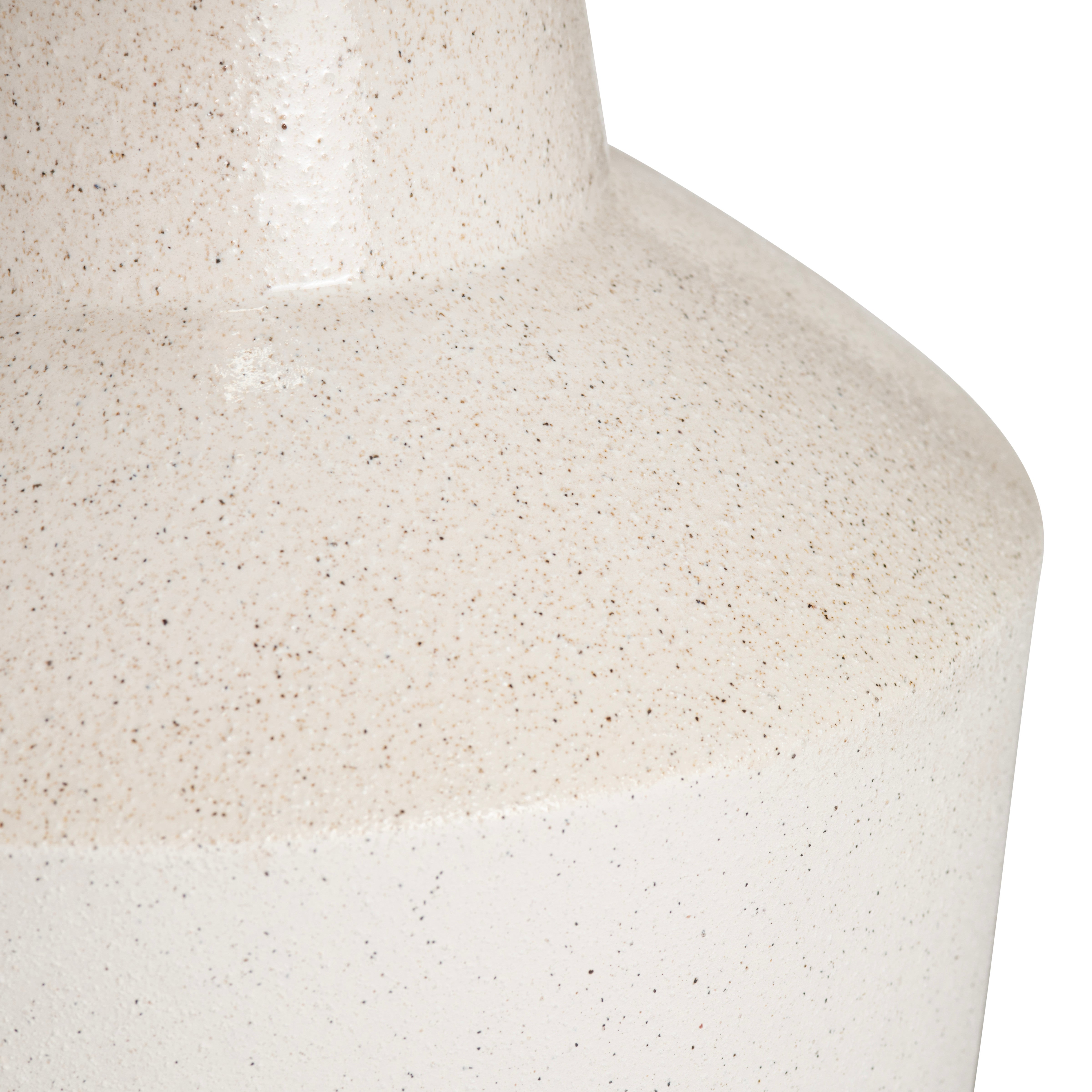Ivory Tapered Ceramic Table Lamp with Cream Shade