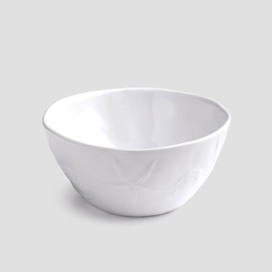 Sea Life White 6" Melamine Personal Bowl, Set of 4