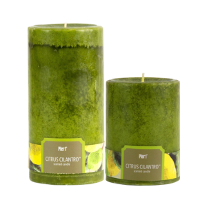 Pier 1 Citrus Cilantro® Mottled Pillar Candle