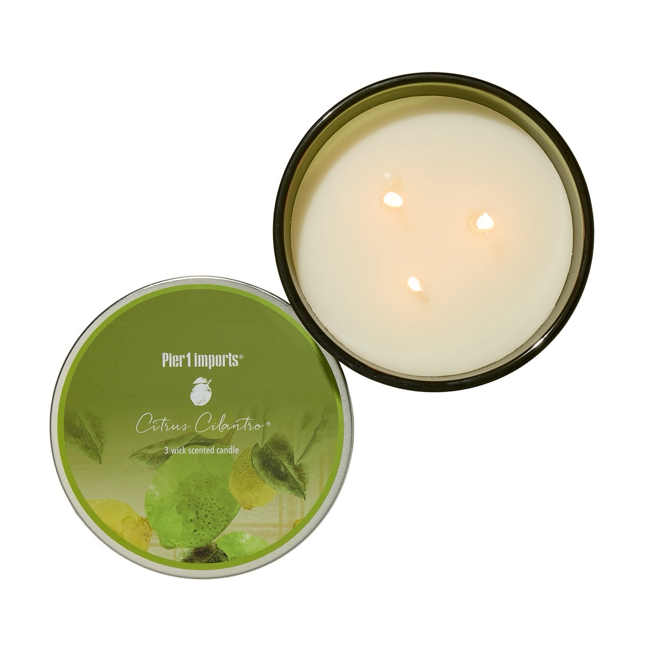 Pier 1 Citrus Cilantro® Filled 3-Wick Candle 14oz