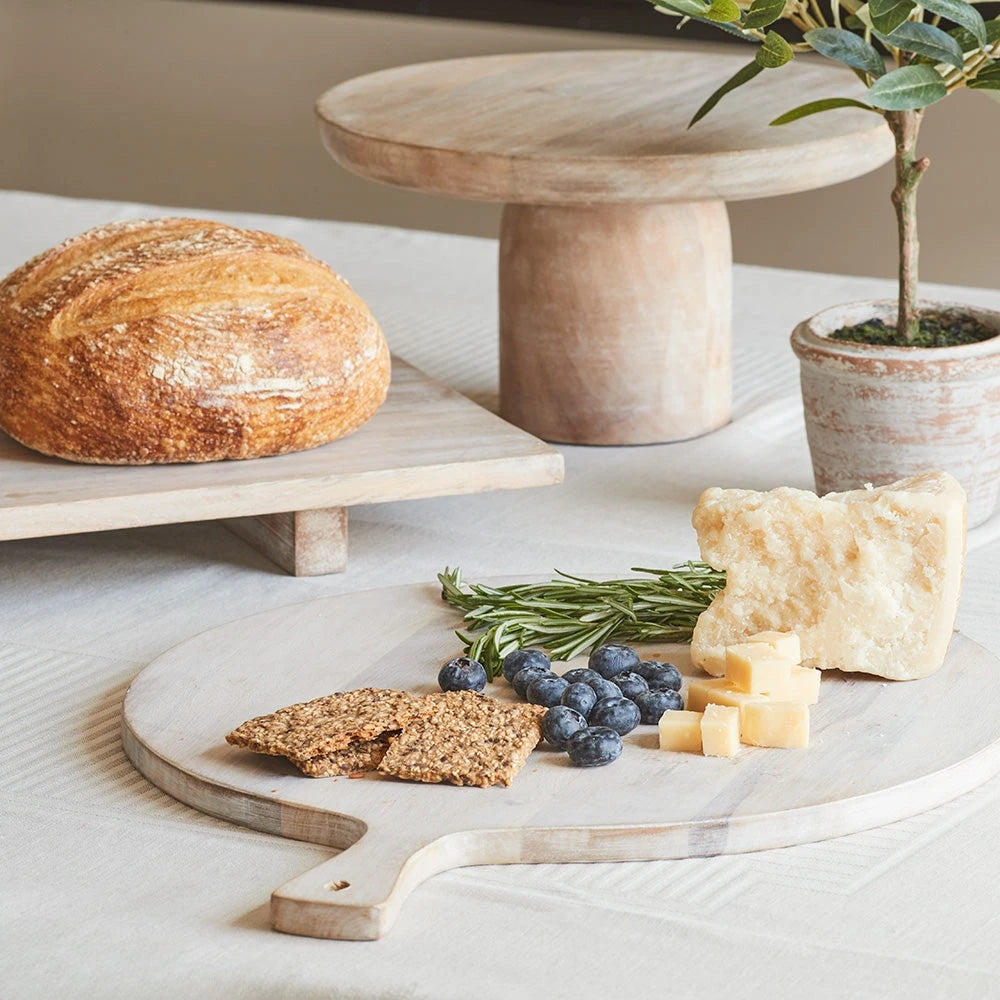 Charlotte Wood Round Serving Board
