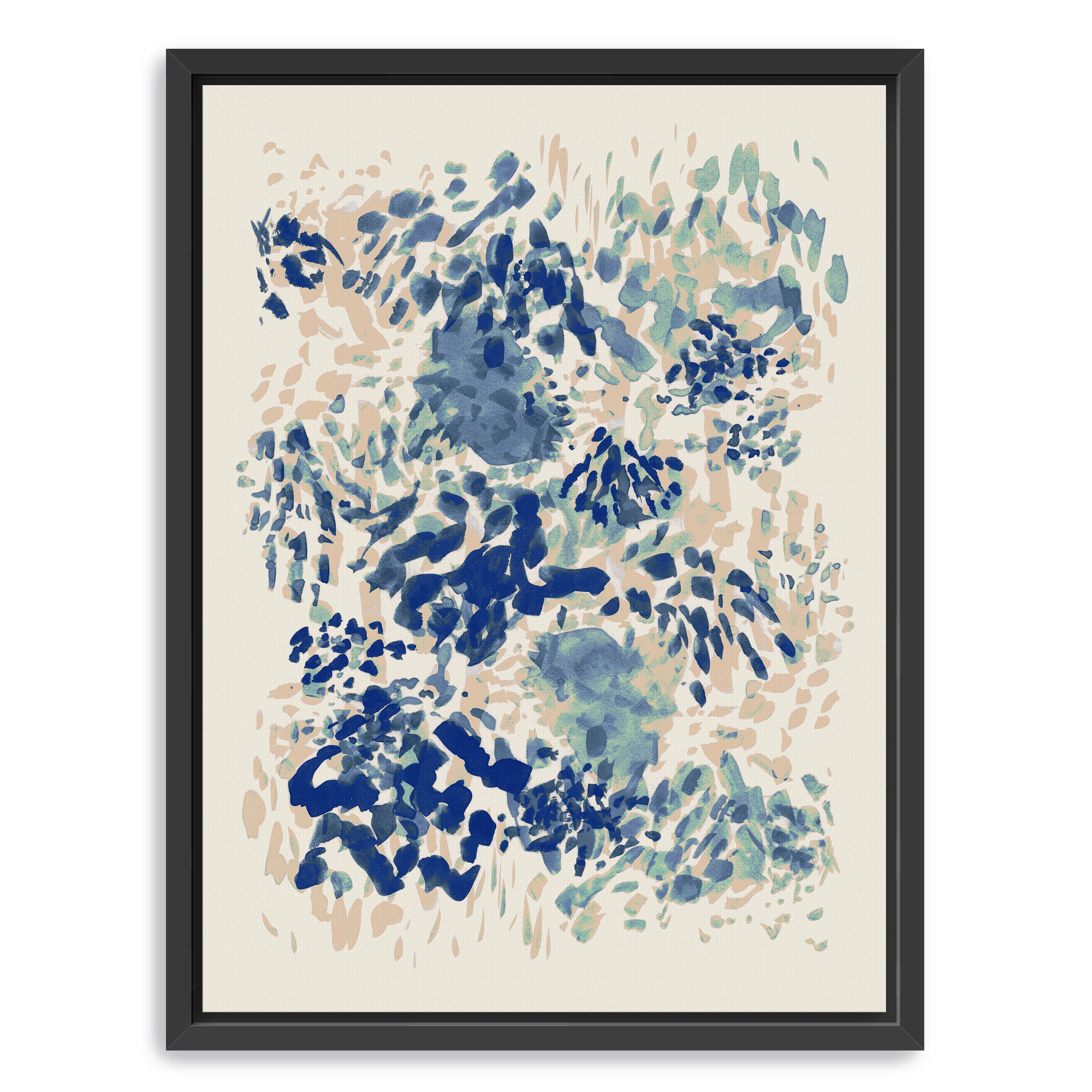 Blue Coral Garden Canvas Giclee