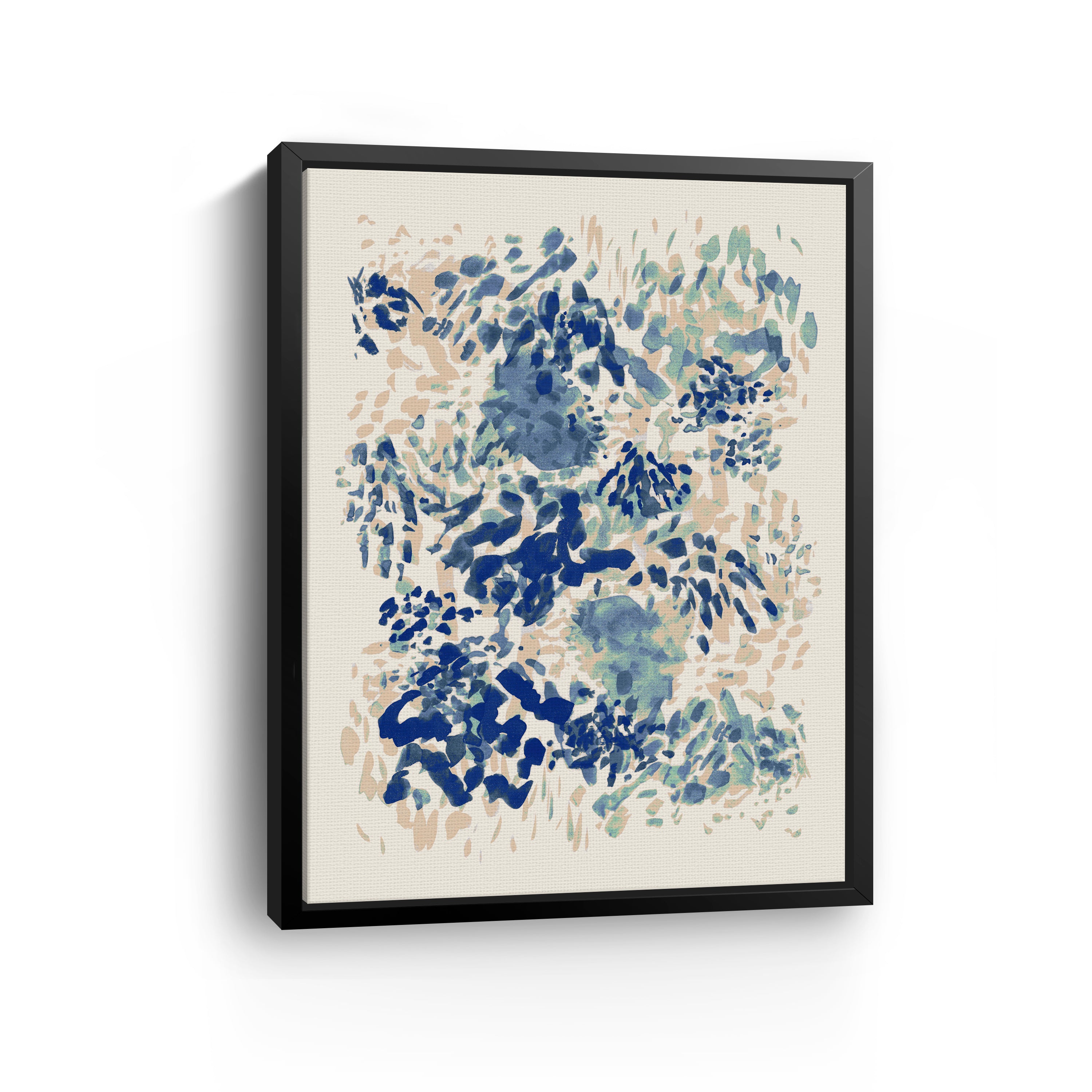 Blue Coral Garden Canvas Giclee