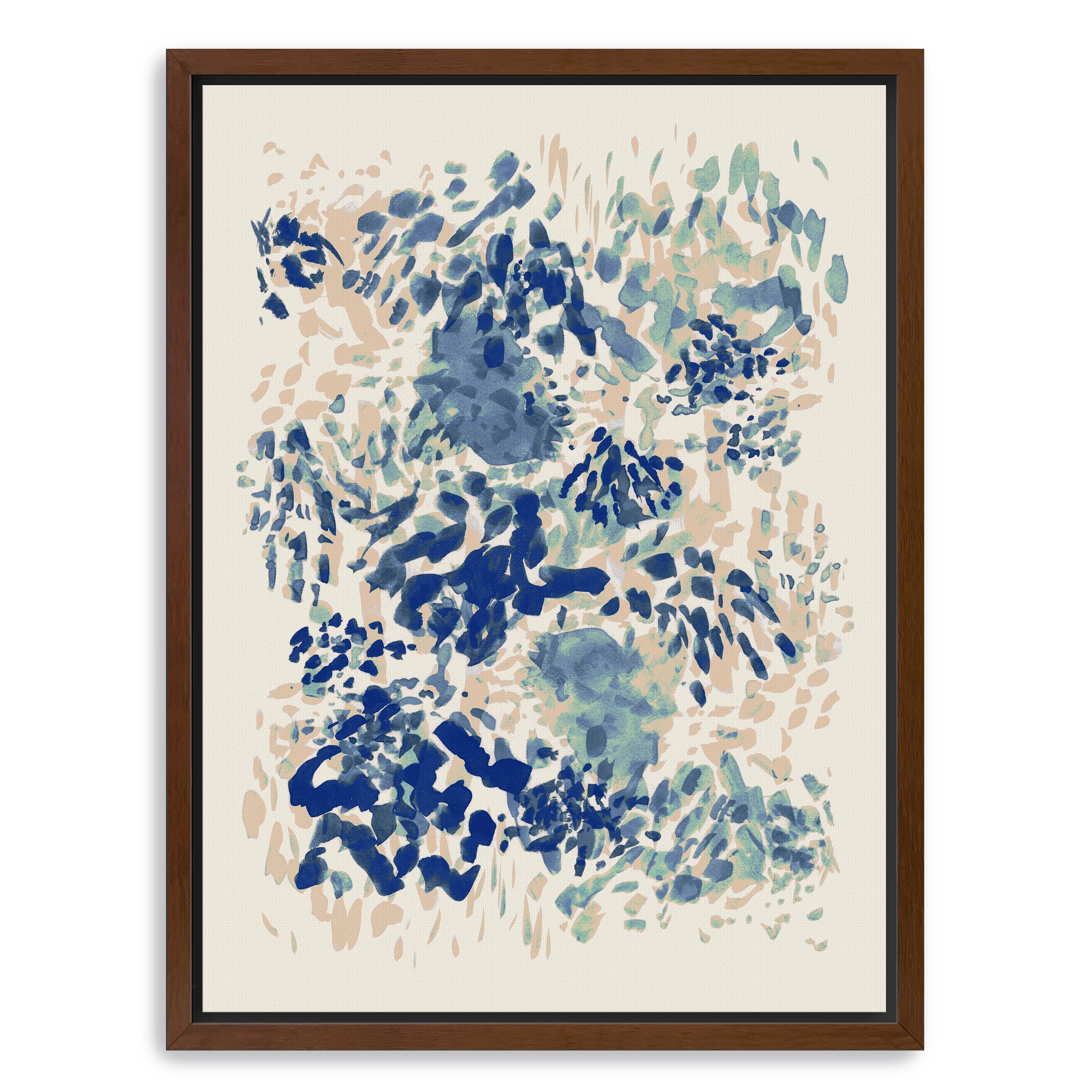 Blue Coral Garden Canvas Giclee