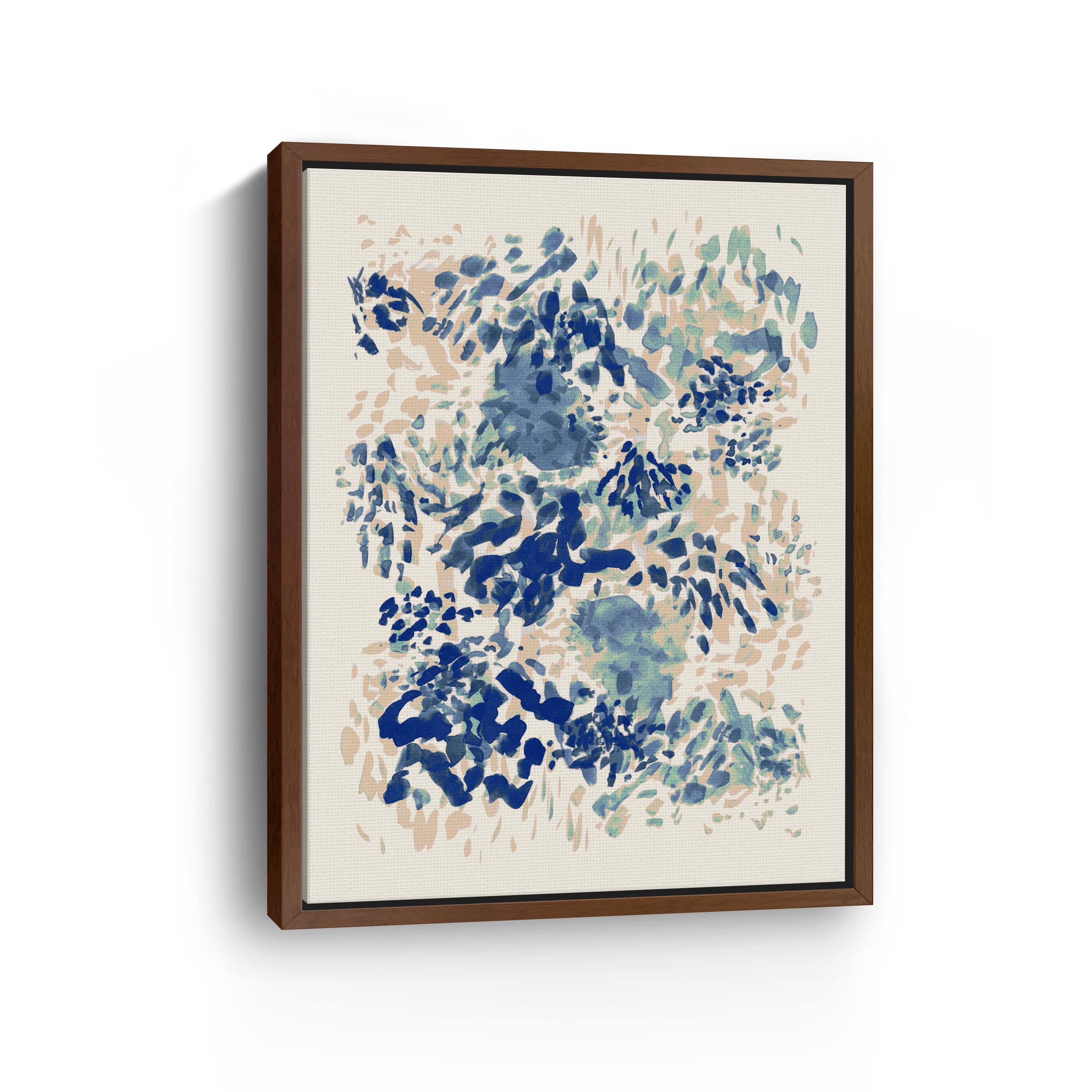 Blue Coral Garden Canvas Giclee