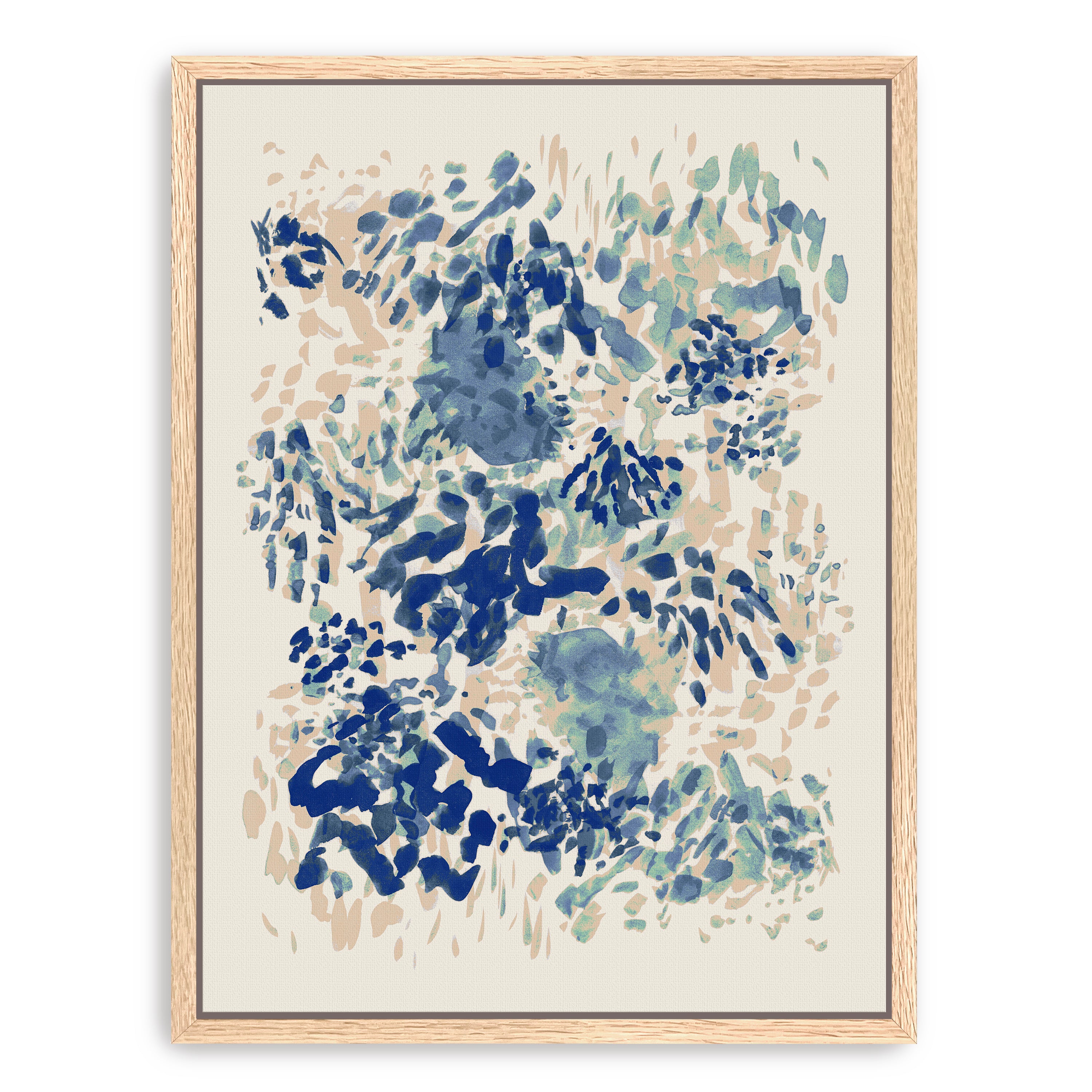 Blue Coral Garden Canvas Giclee