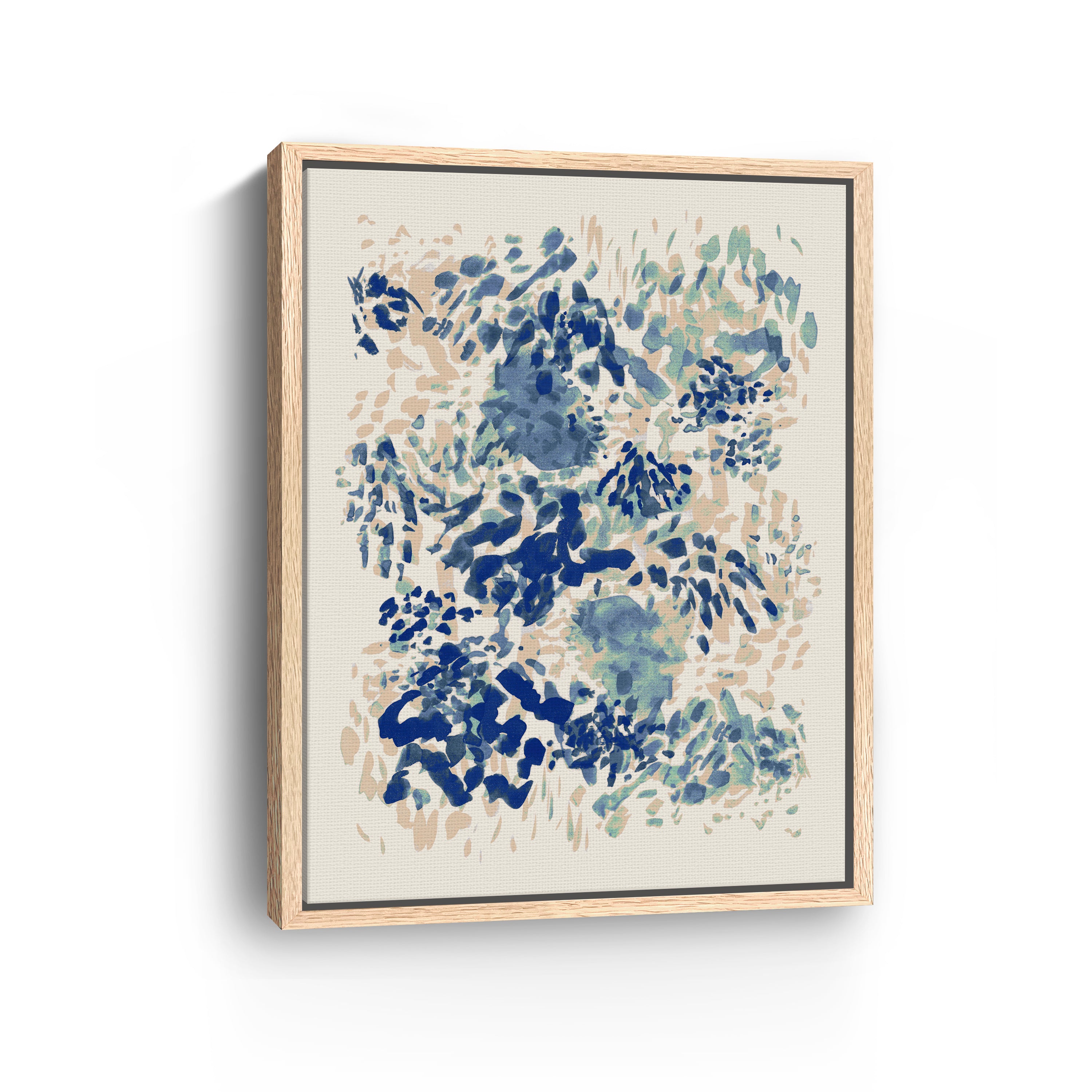 Blue Coral Garden Canvas Giclee