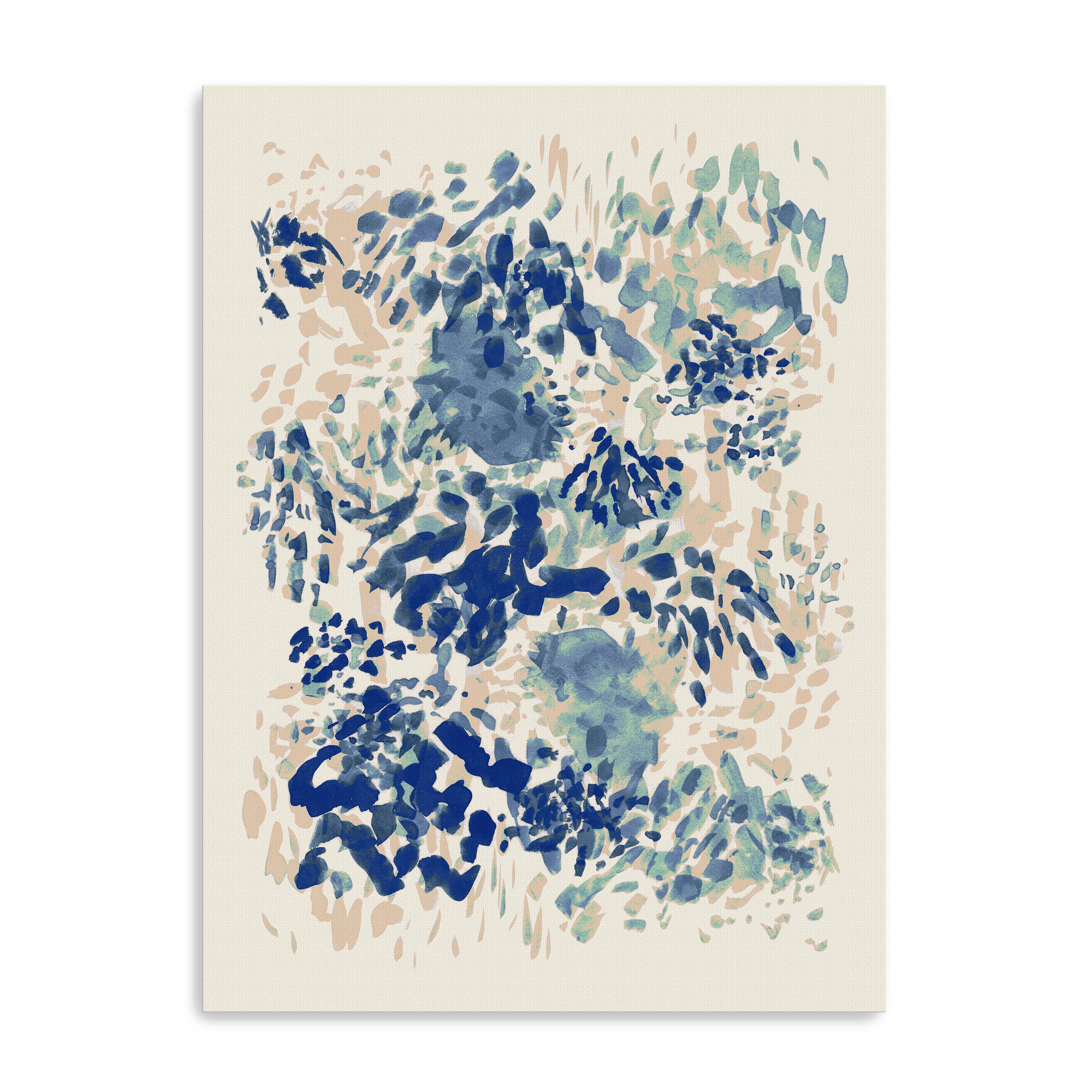 Blue Coral Garden Canvas Giclee