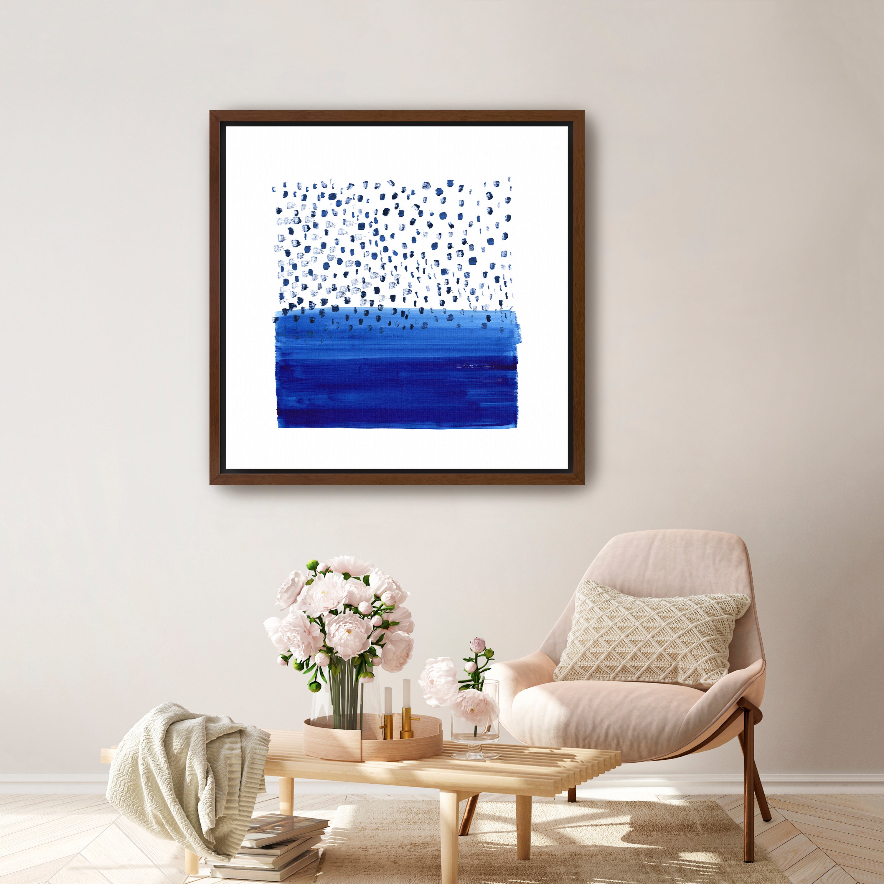 Under The Blue Rain Is Sea Canvas Giclee