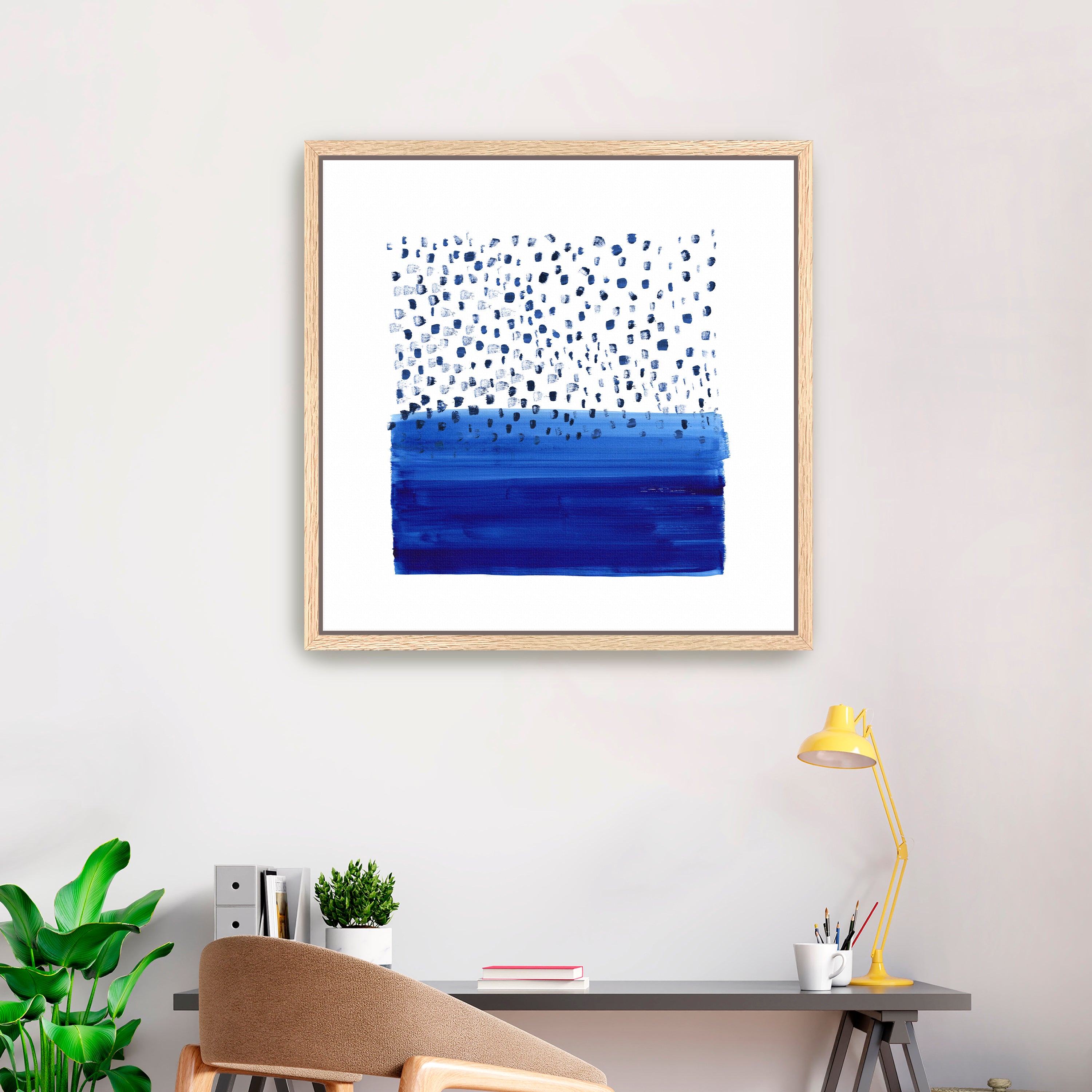Under The Blue Rain Is Sea Canvas Giclee