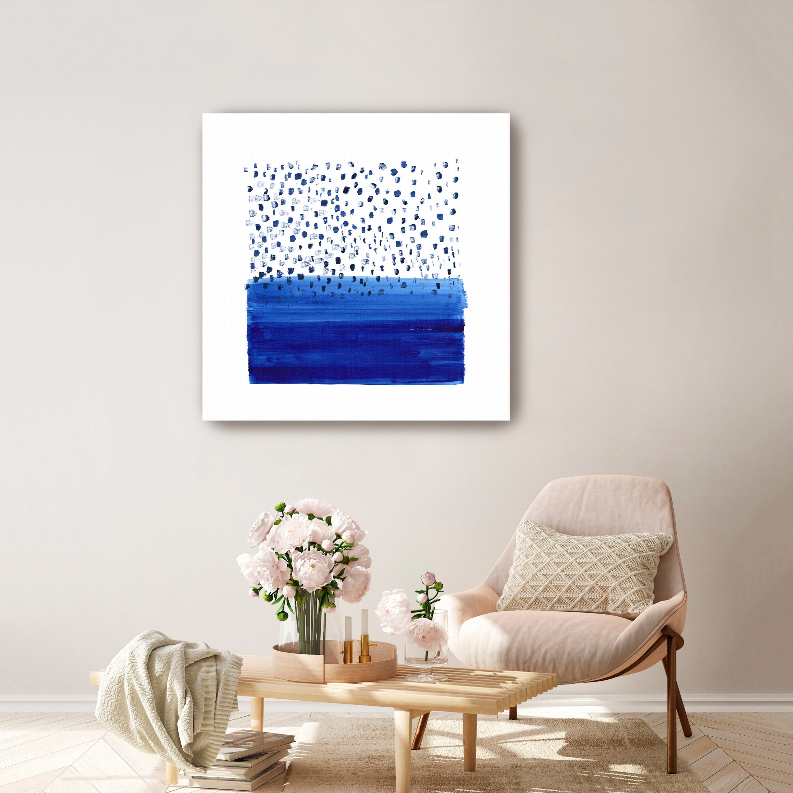 Under The Blue Rain Is Sea Canvas Giclee