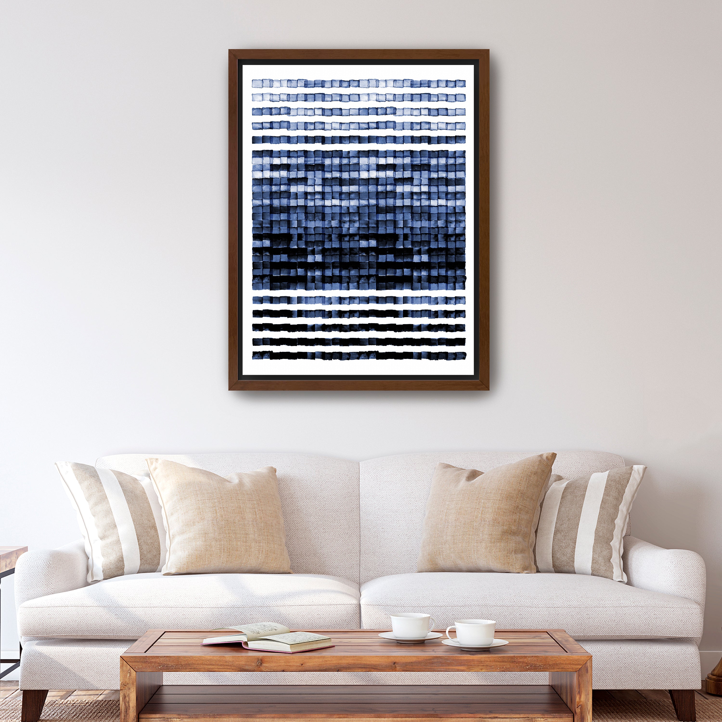 Watercolor Mosaic Canvas Giclee