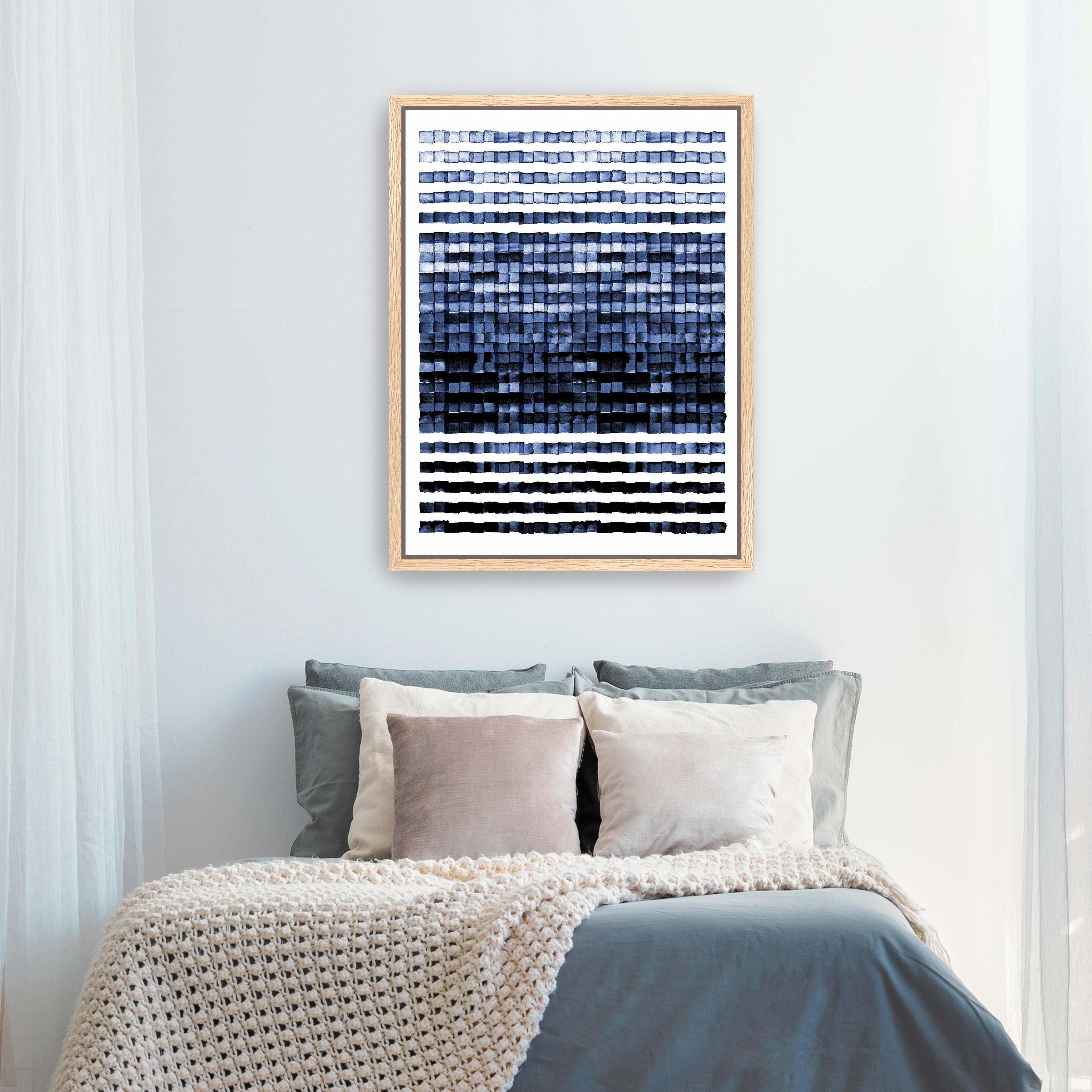 Watercolor Mosaic Canvas Giclee