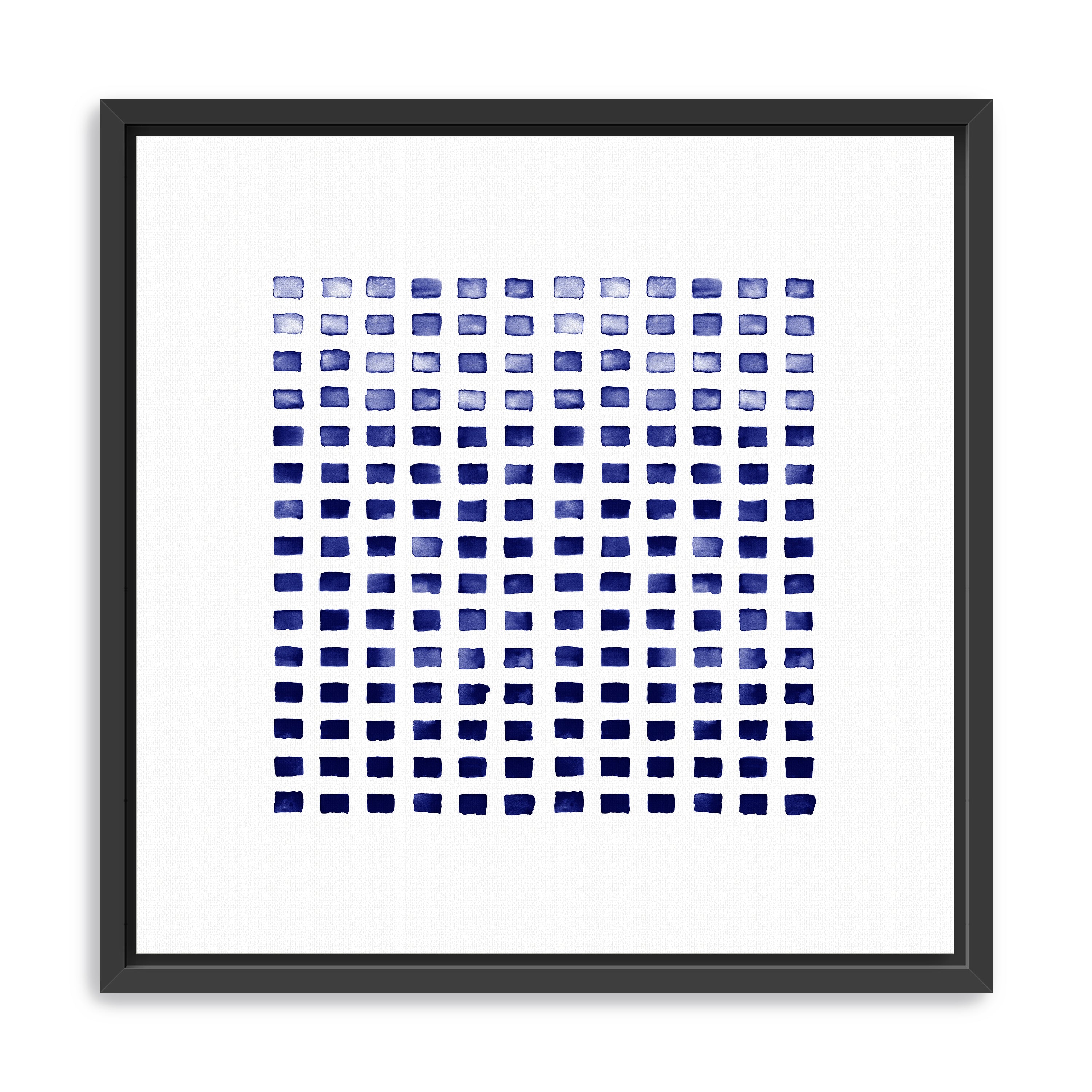 Wc Blocks Indigo Canvas Giclee