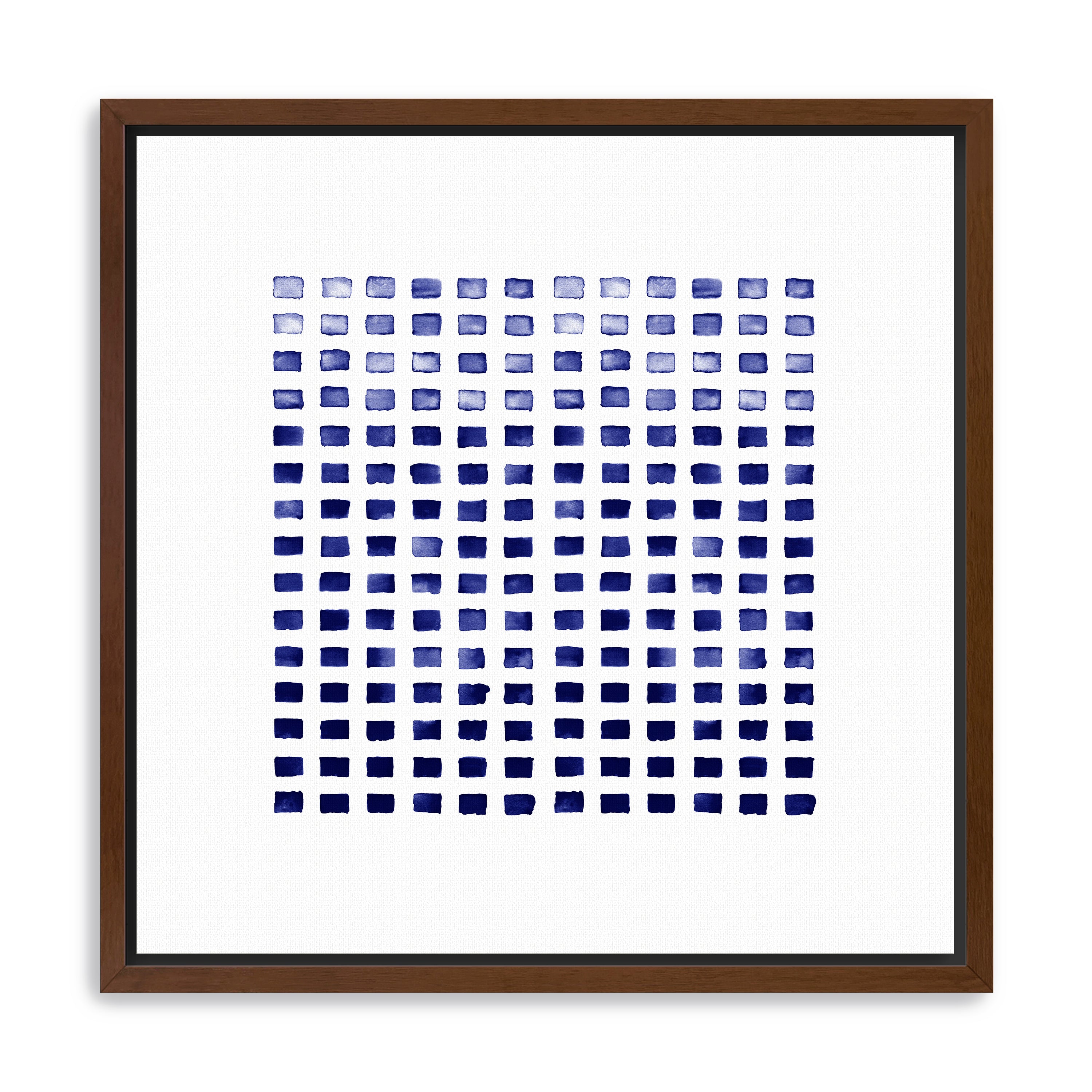 Wc Blocks Indigo Canvas Giclee