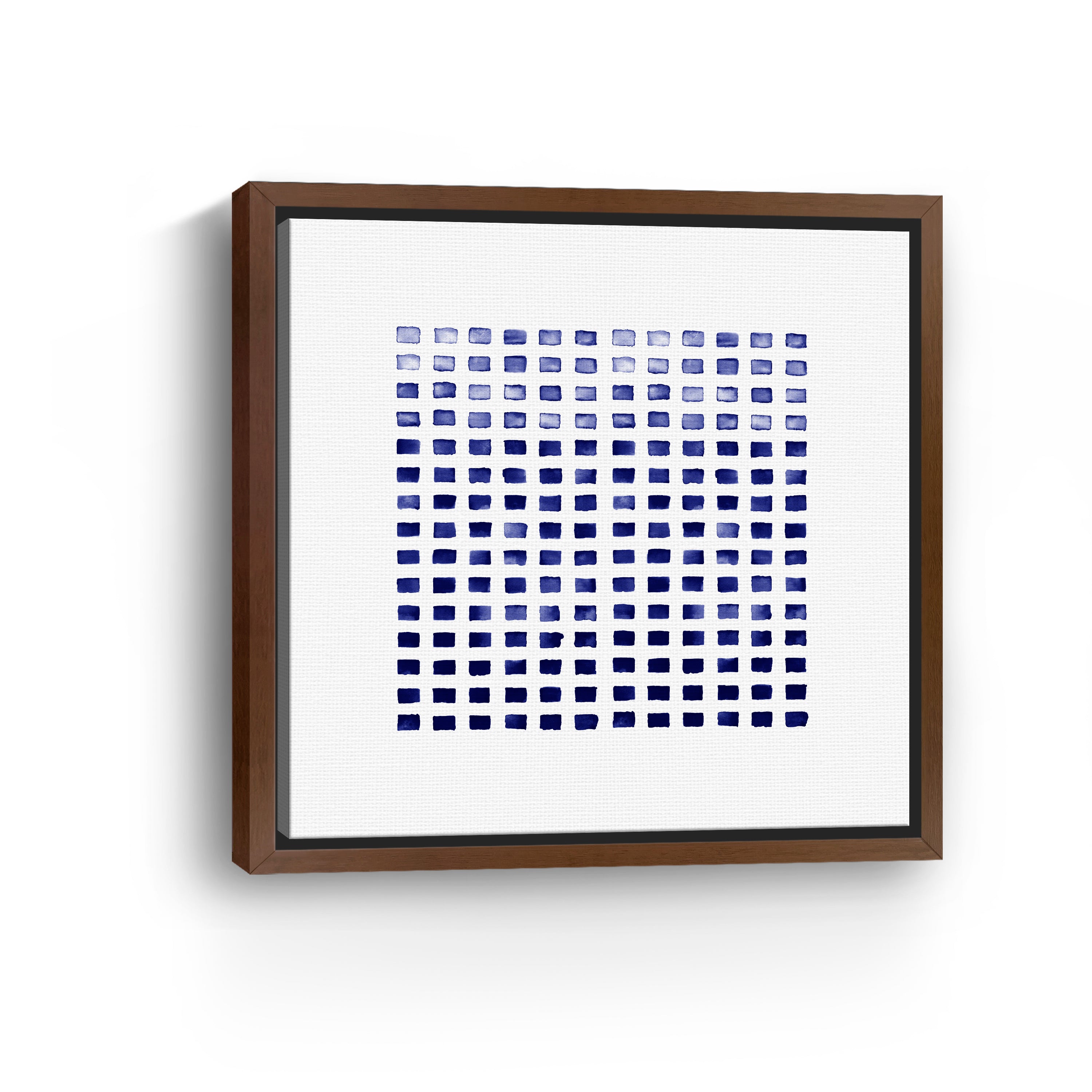 Wc Blocks Indigo Canvas Giclee