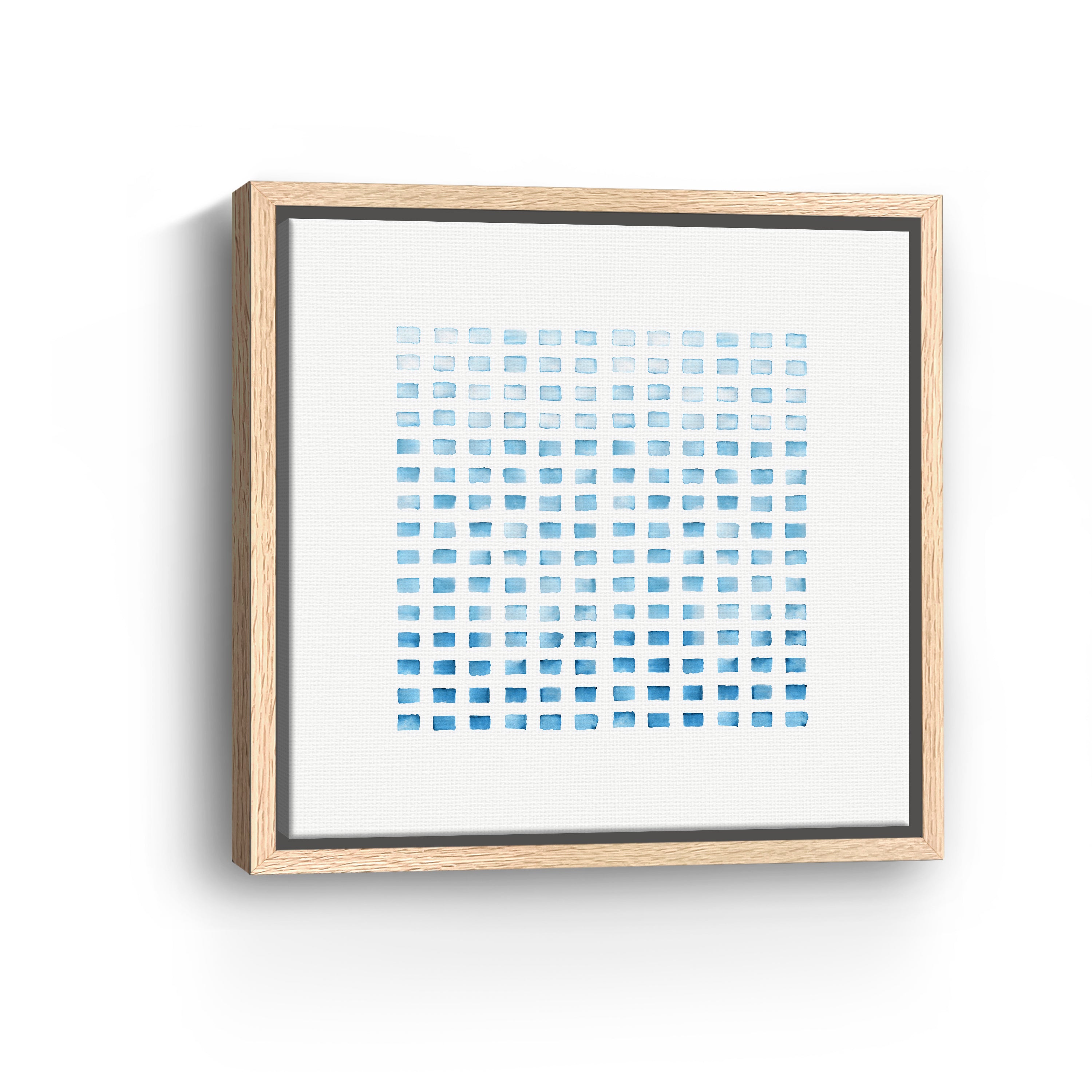 WC Blocks Light Blue Canvas Giclee