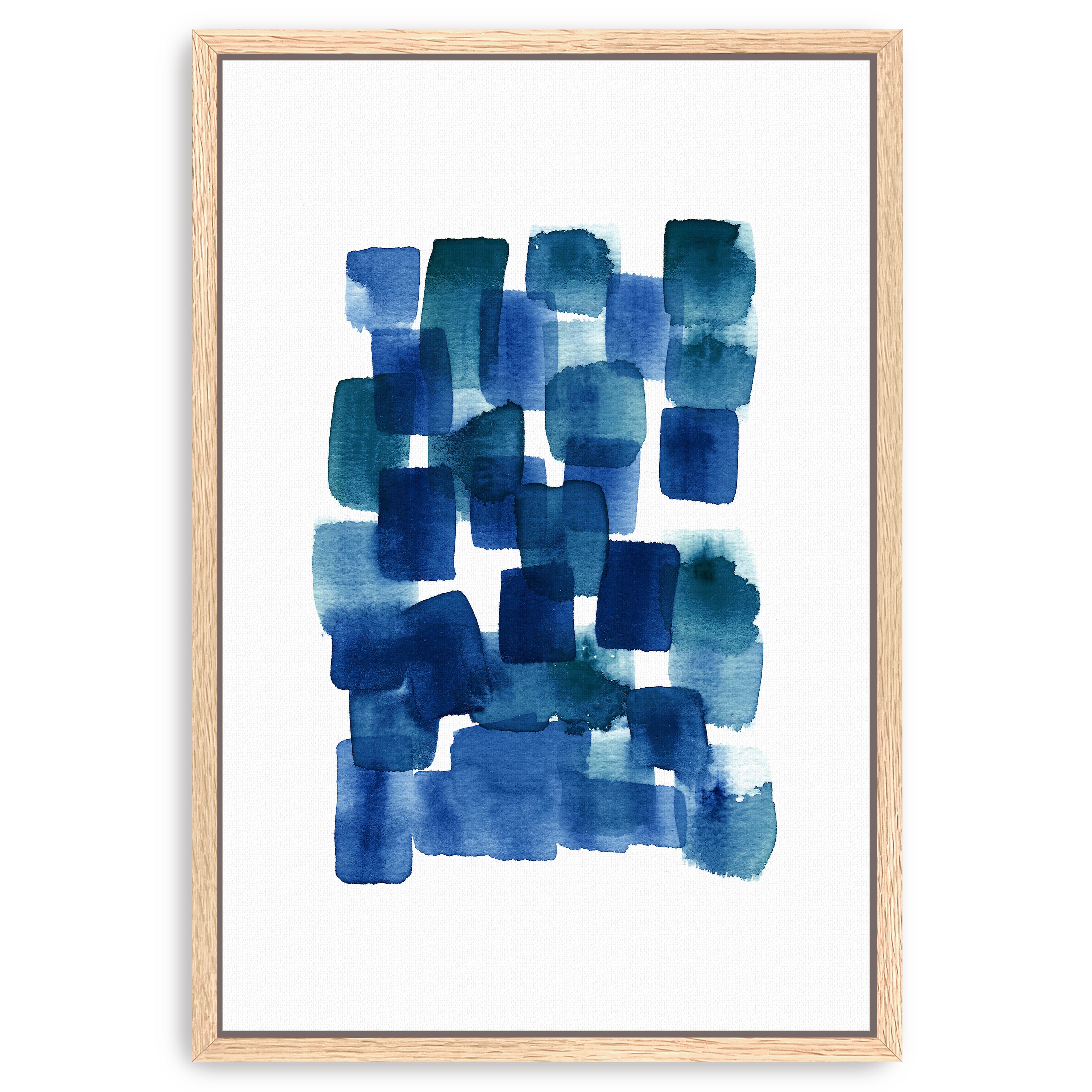 Green Blue White - Garden Waters 02 Canvas Giclee