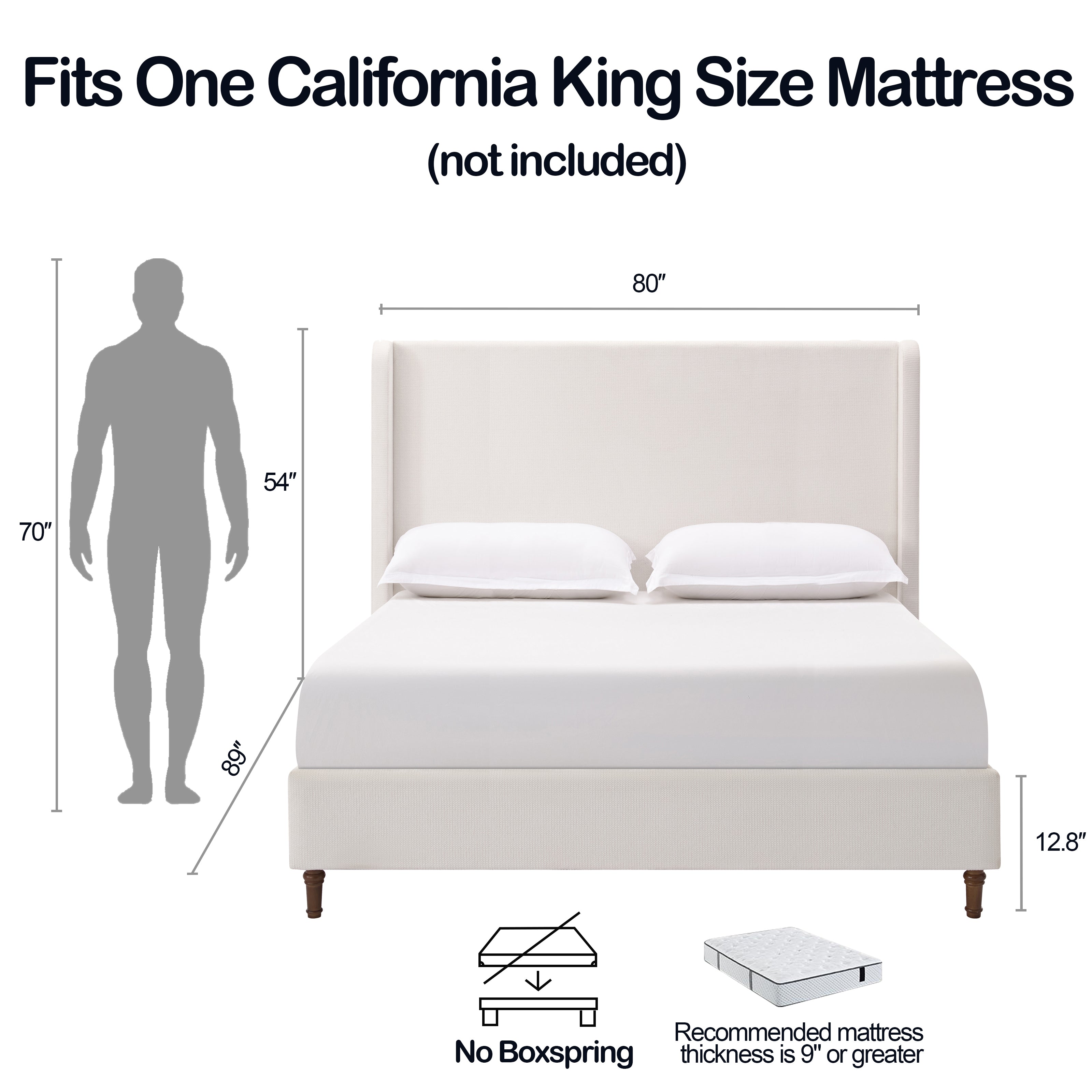 Harper Tall Headboard Upholstered Bed