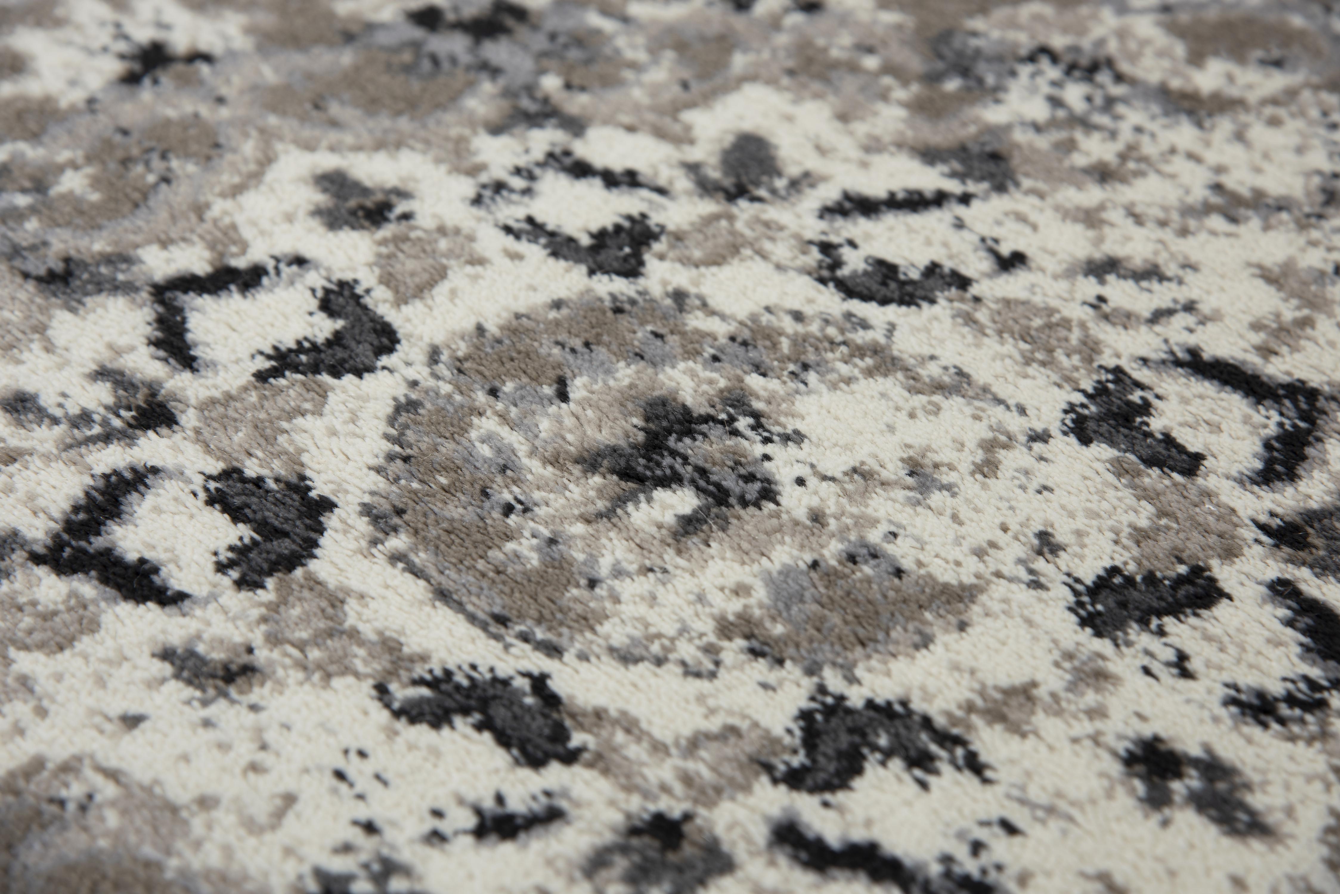 Power Loomed Broken Medallion Area Rug