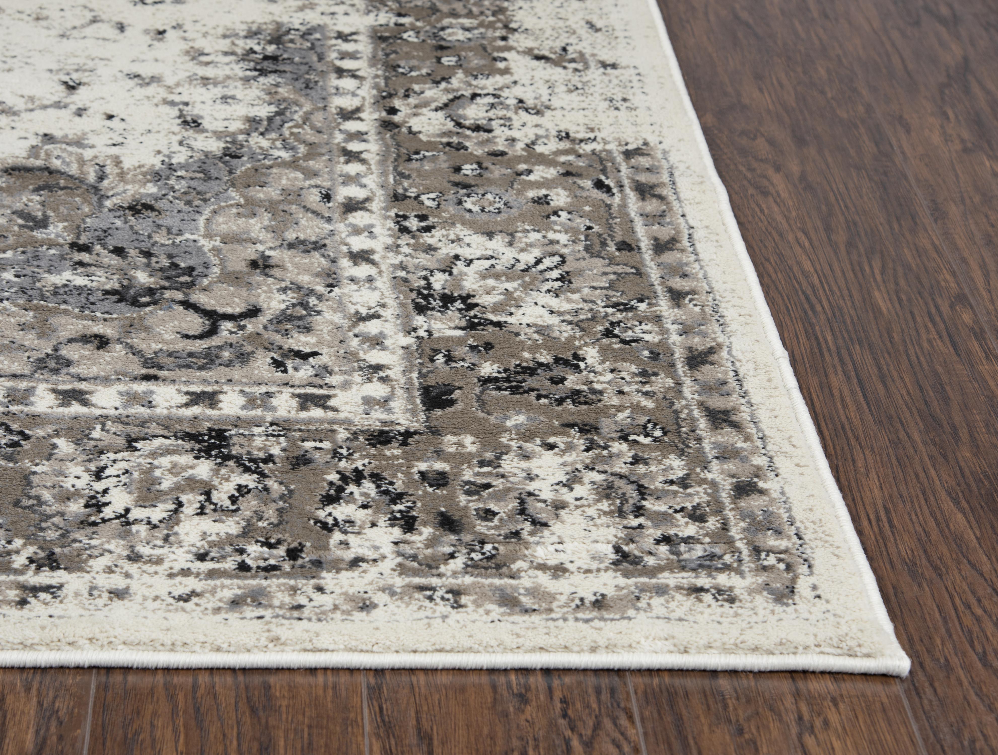 Power Loomed Broken Medallion Area Rug