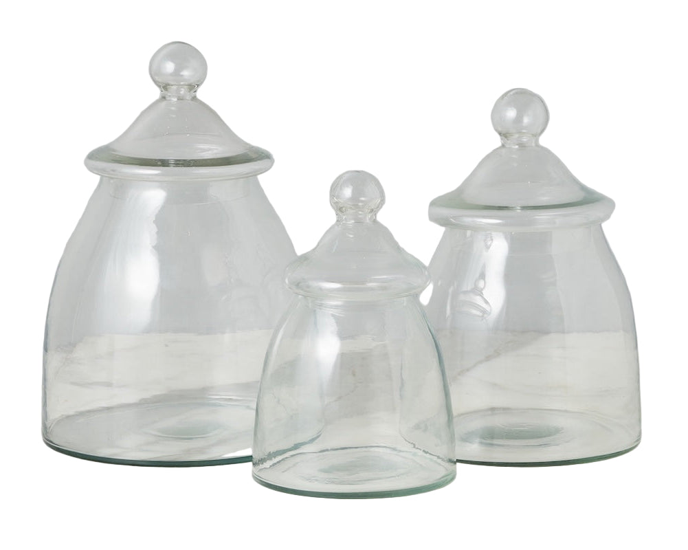 Vintage Glass Bon Bon Jar with Lid