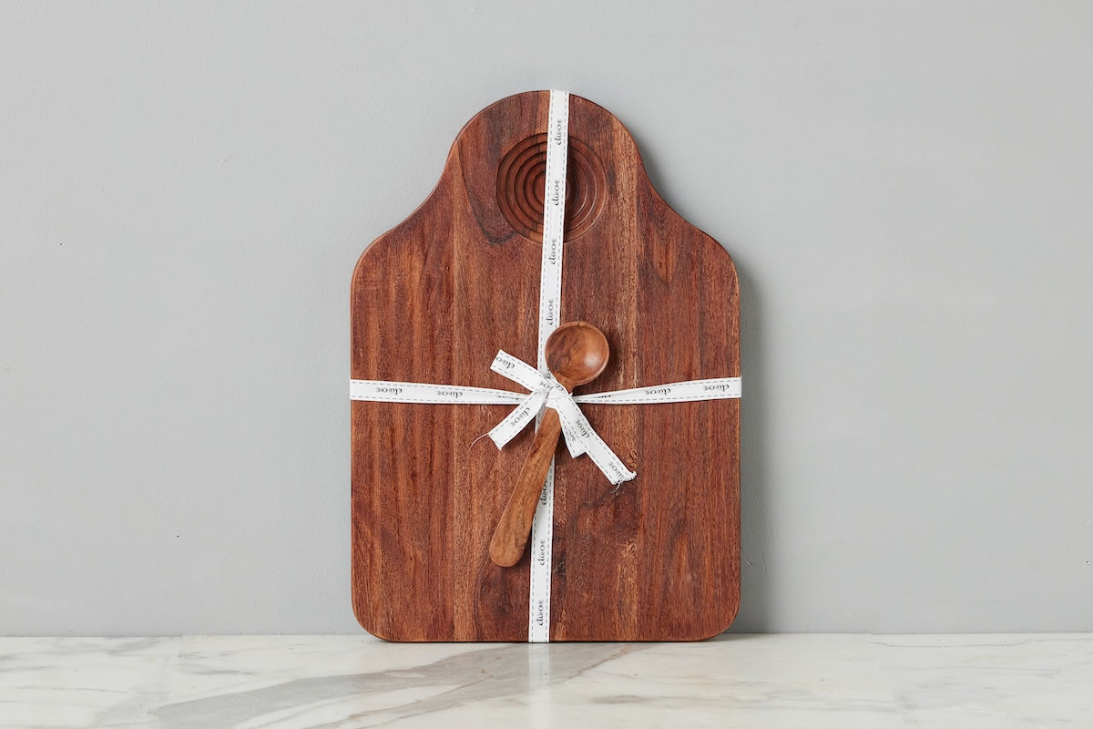 Dutch Dipping Board with Scoop, Natural