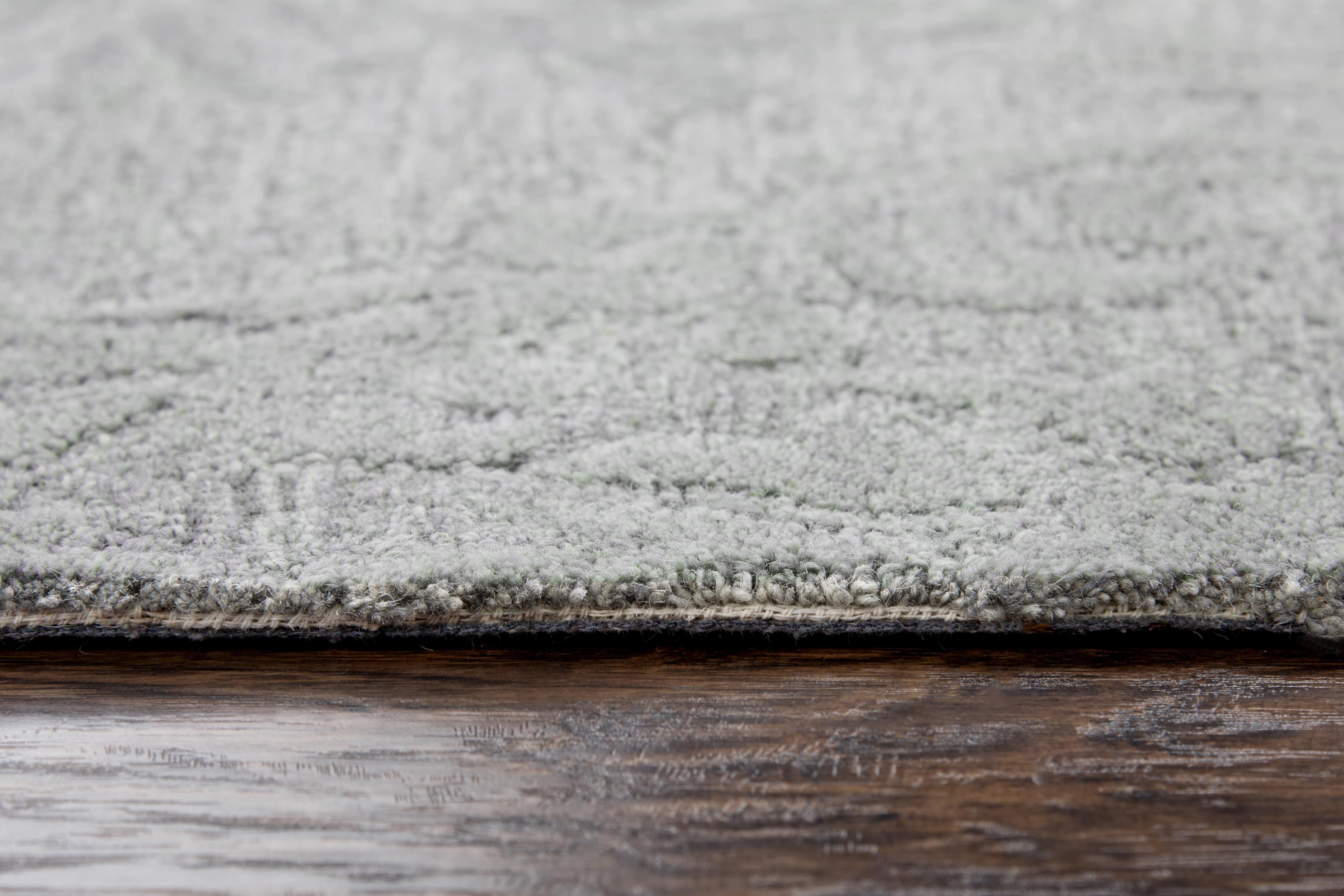 Hand Tufted 100% Wool Damask Area Rug