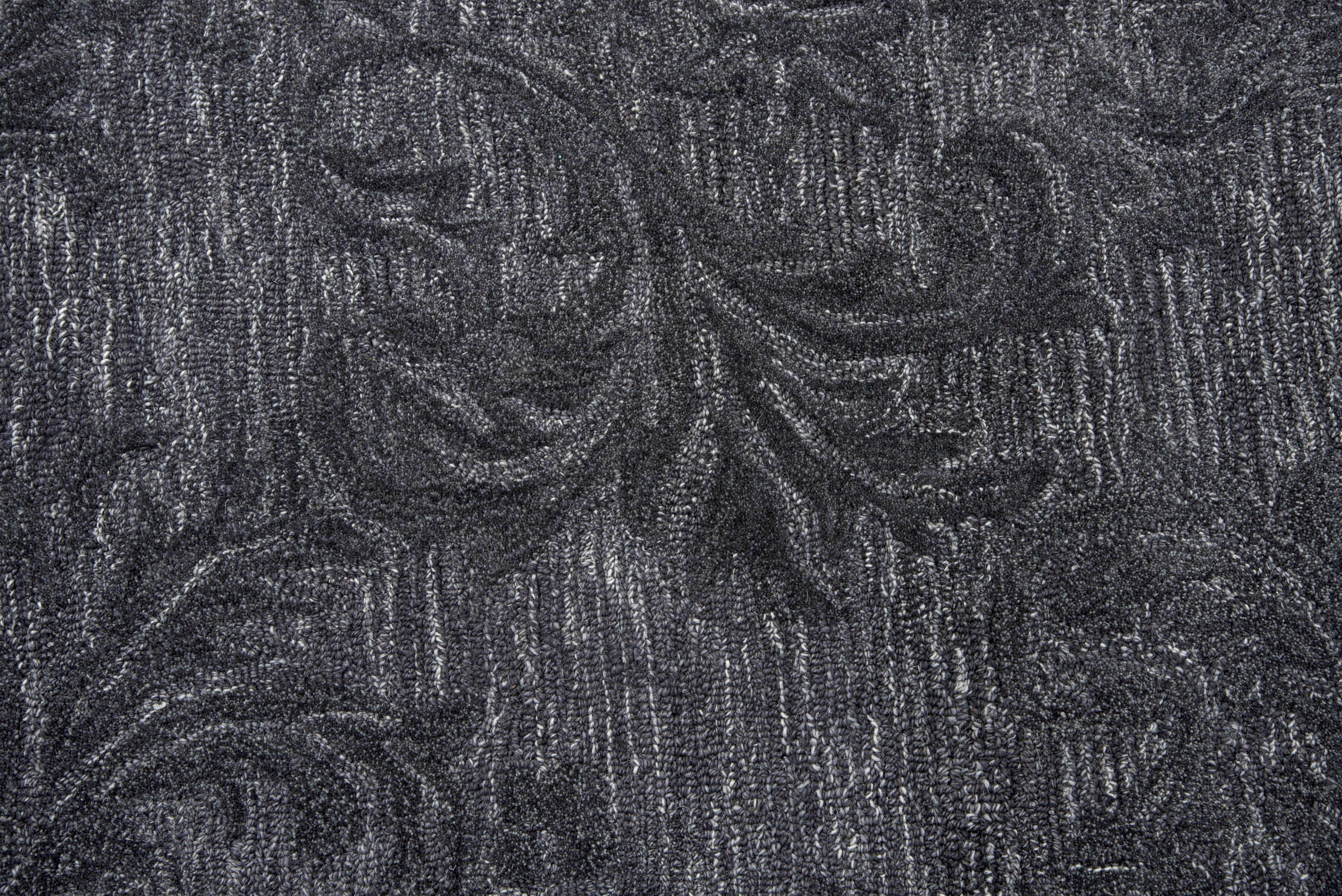Hand Tufted 100% Wool Damask Area Rug