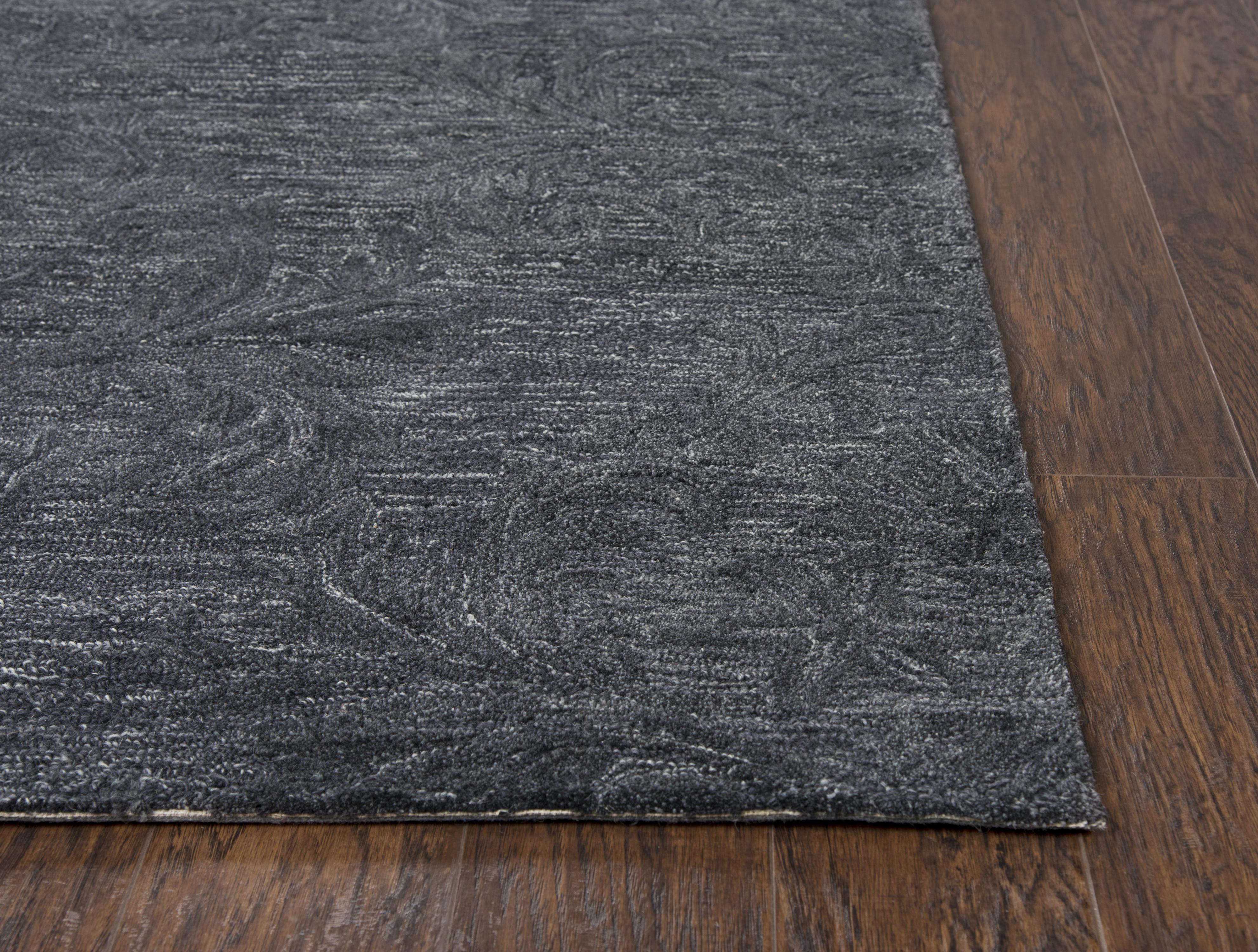 Hand Tufted 100% Wool Damask Area Rug
