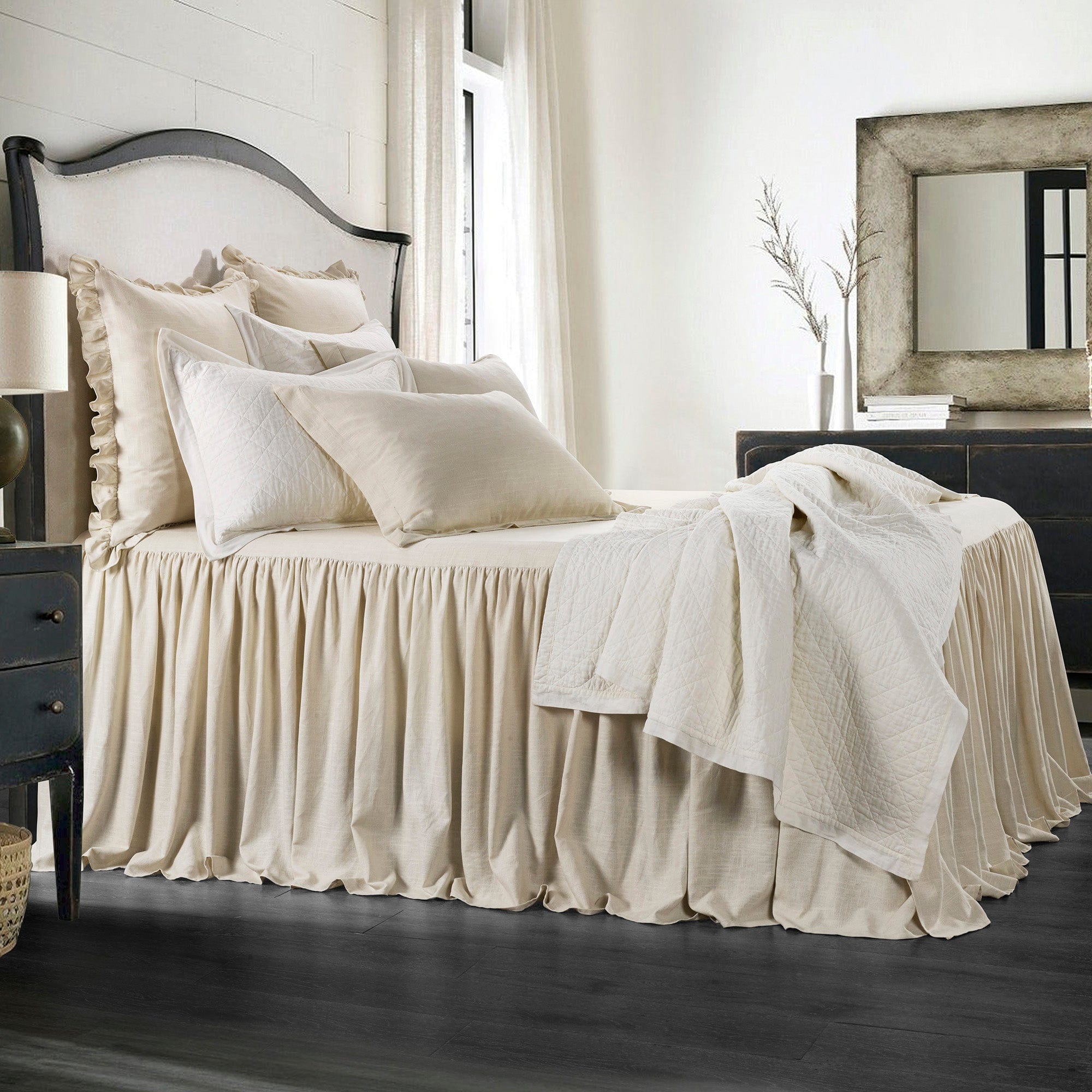 Luna Washed Linen Bedspread Set