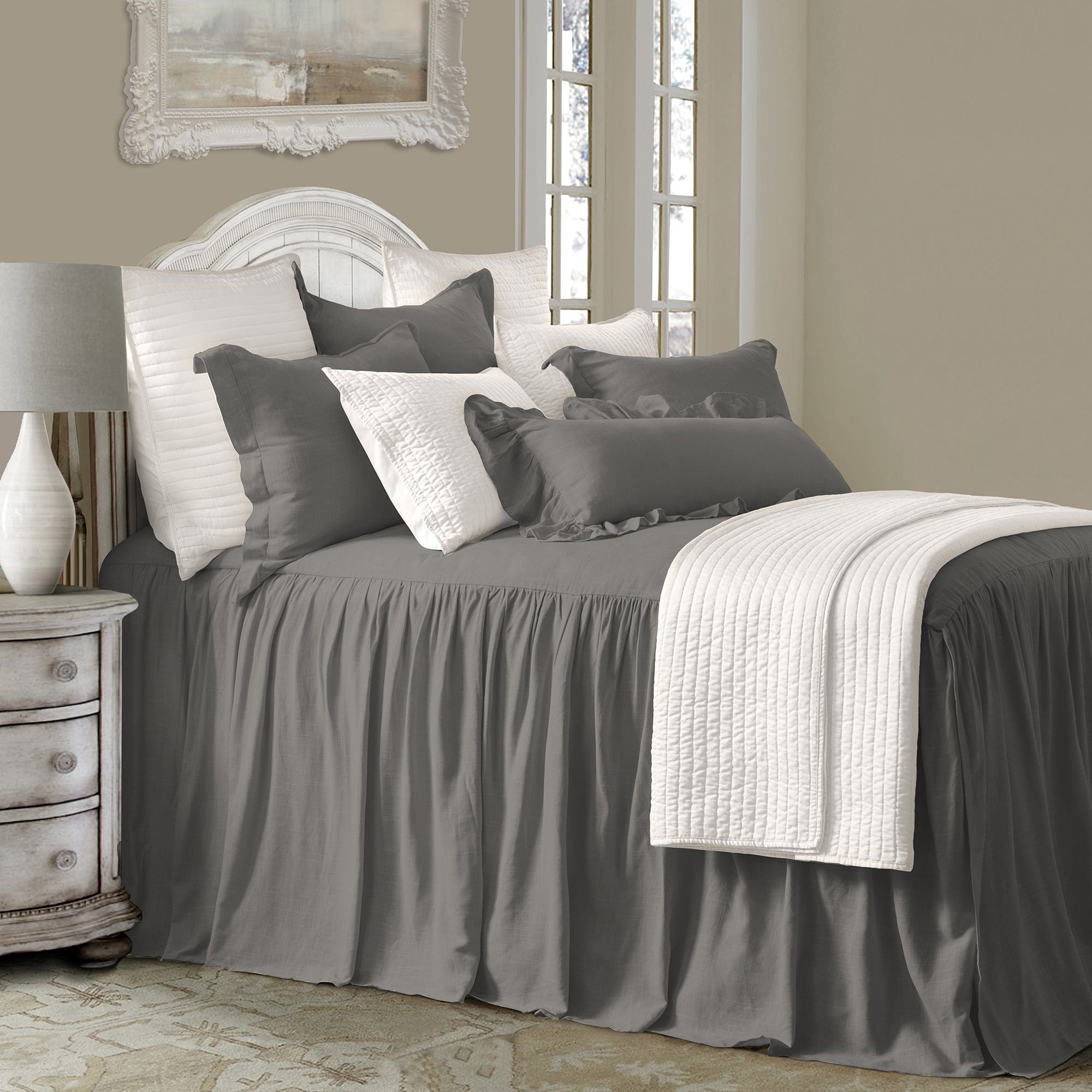 Luna Washed Linen Bedspread Set