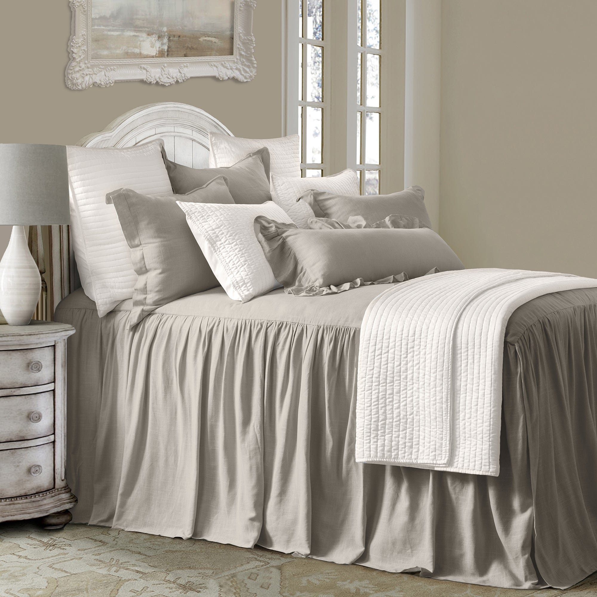 Luna Washed Linen Bedspread Set