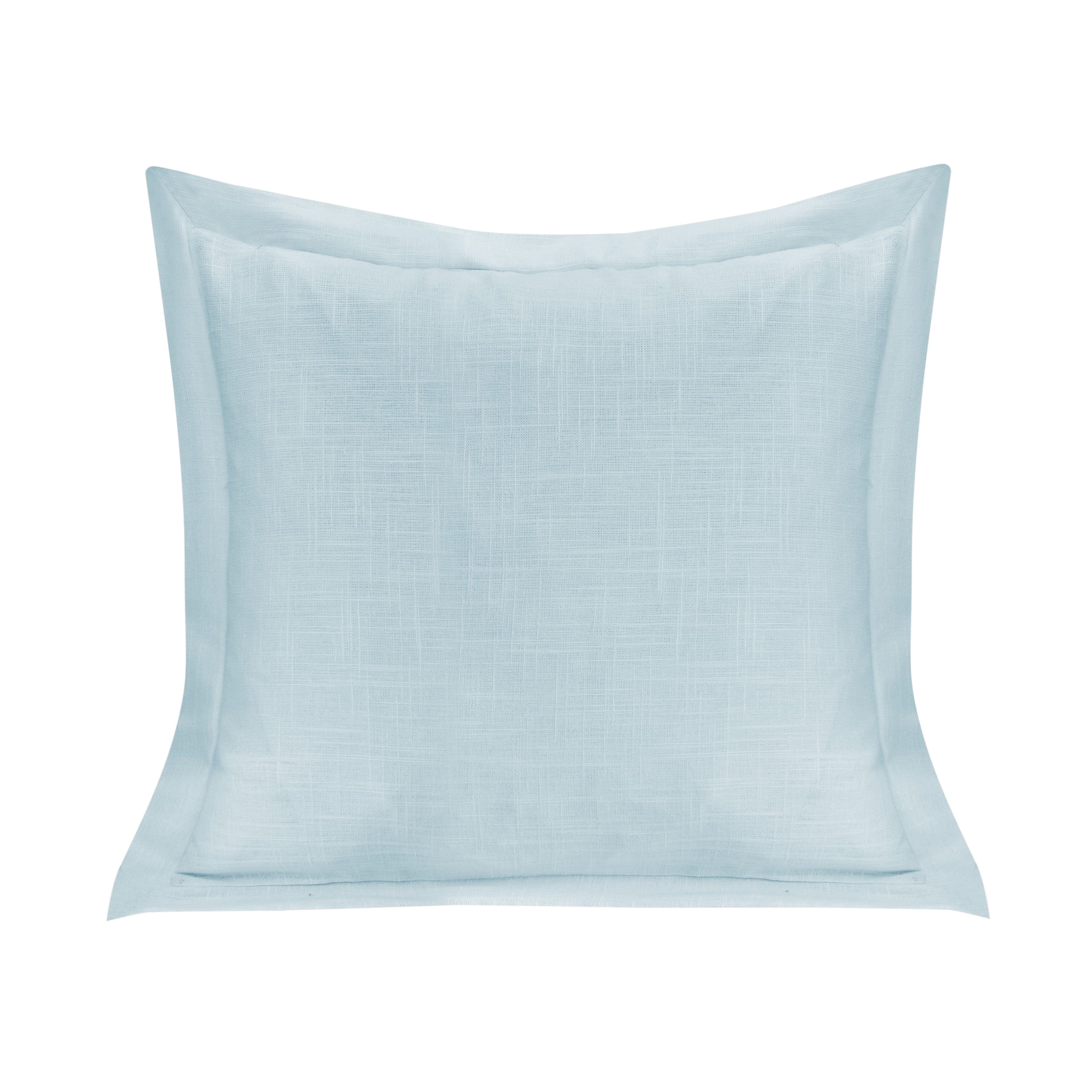 Luna Single Flanged Washed Linen Pillow