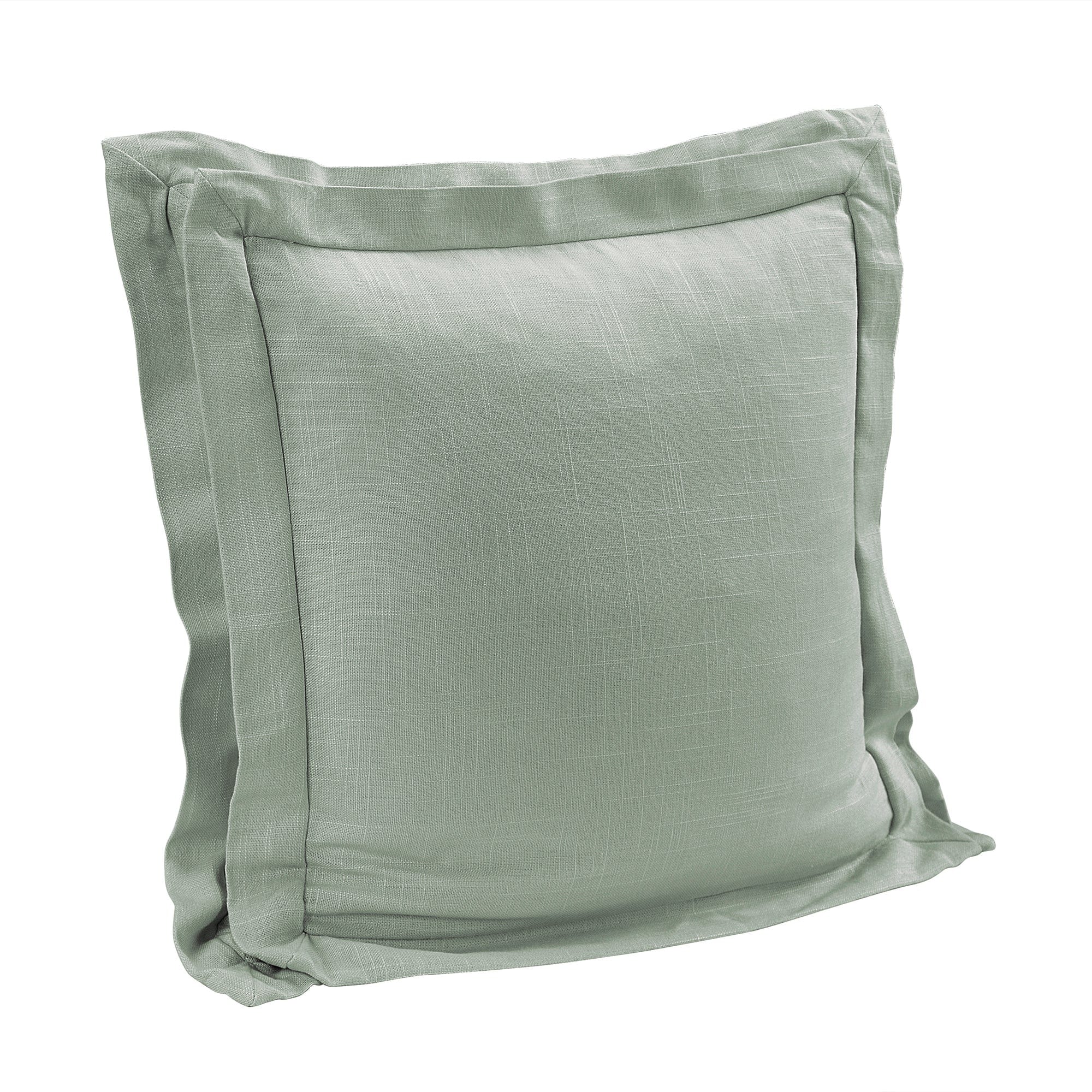 Luna Double Flanged Washed Linen Pillow