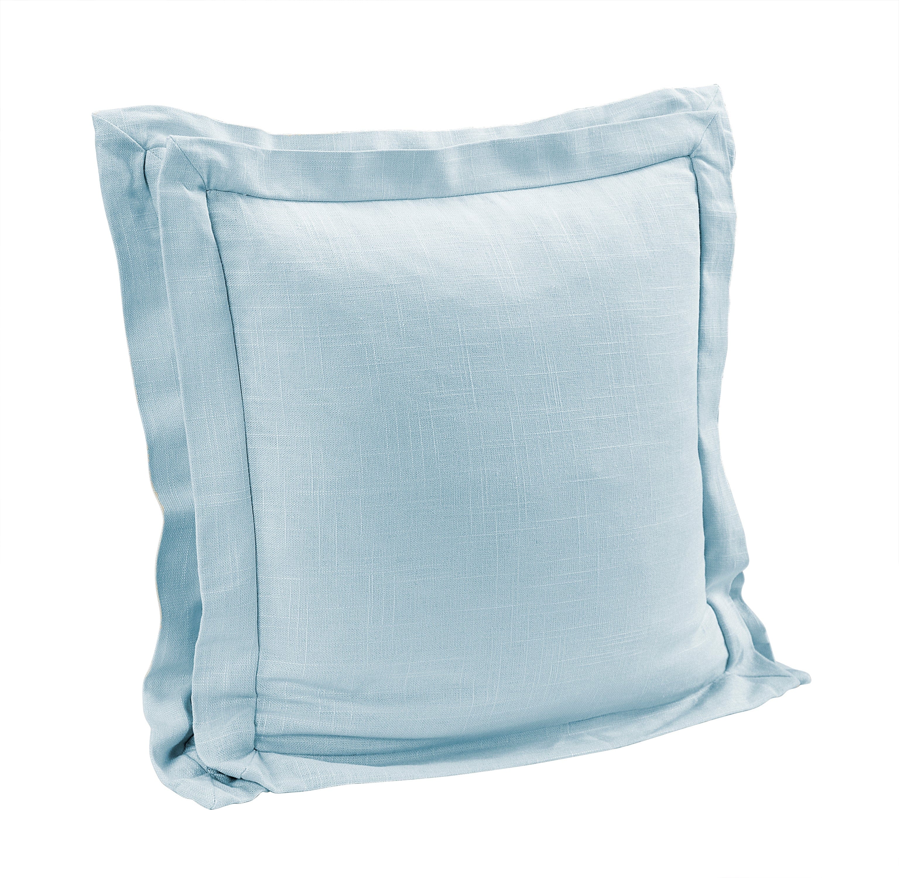 Luna Double Flanged Washed Linen Pillow