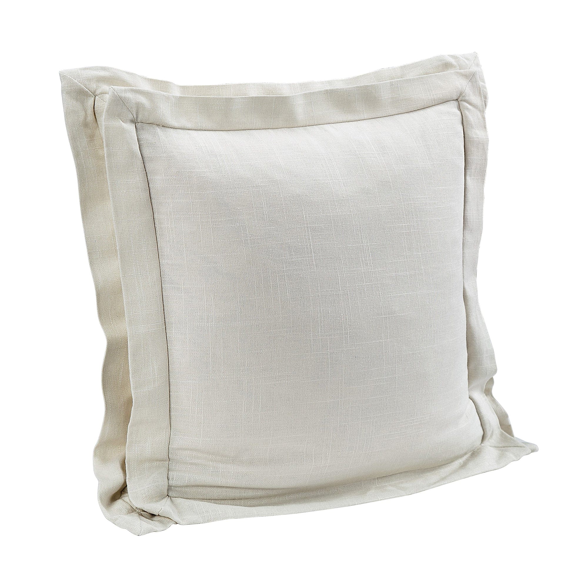 Luna Double Flanged Washed Linen Pillow