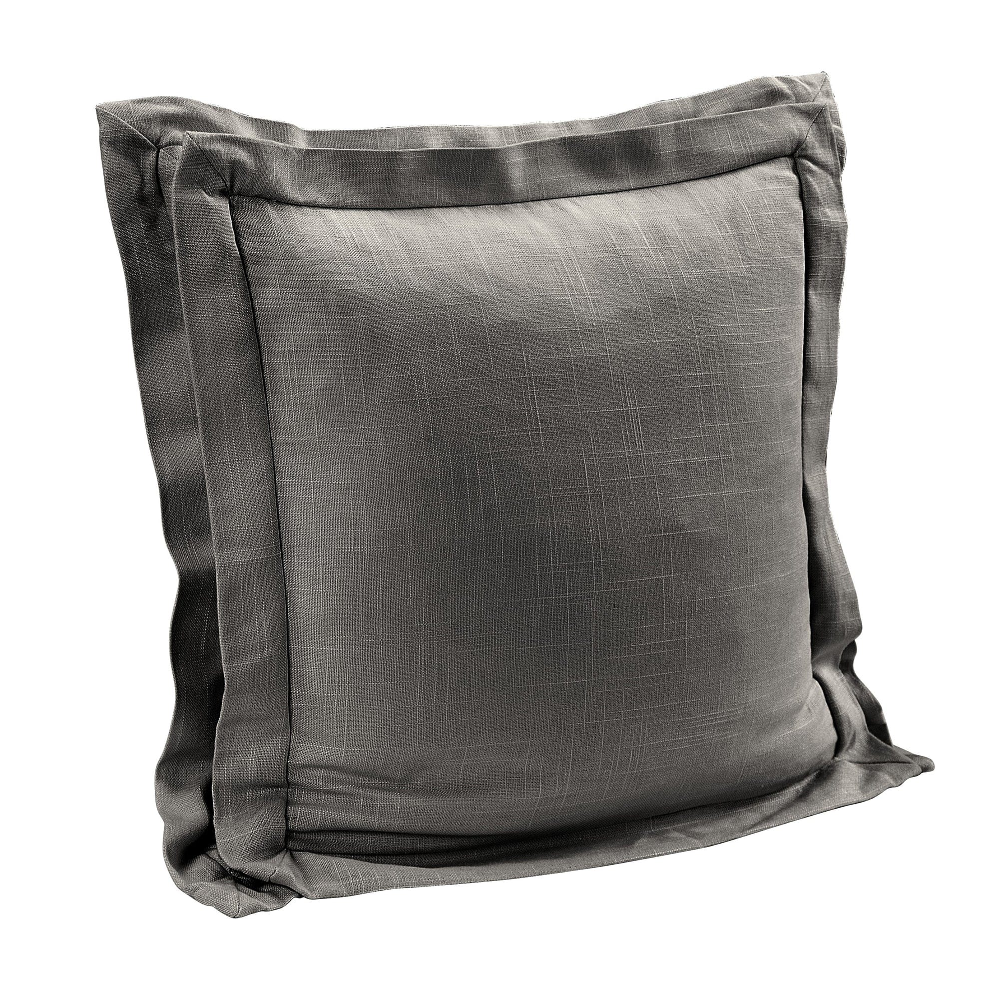 Luna Double Flanged Washed Linen Pillow