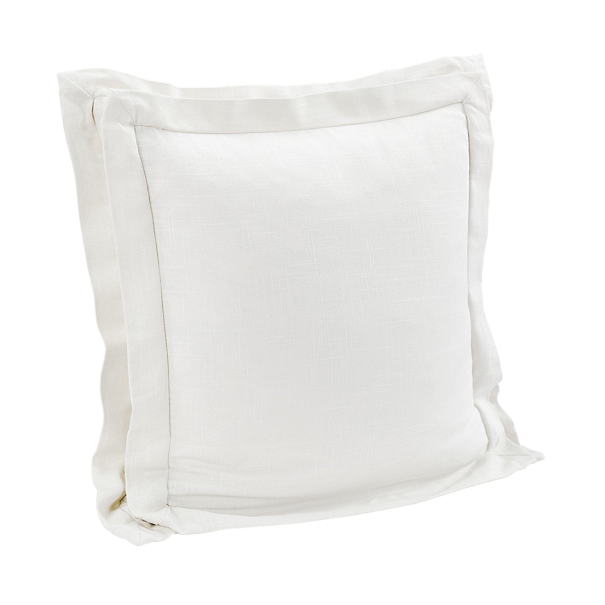 Luna Double Flanged Washed Linen Pillow