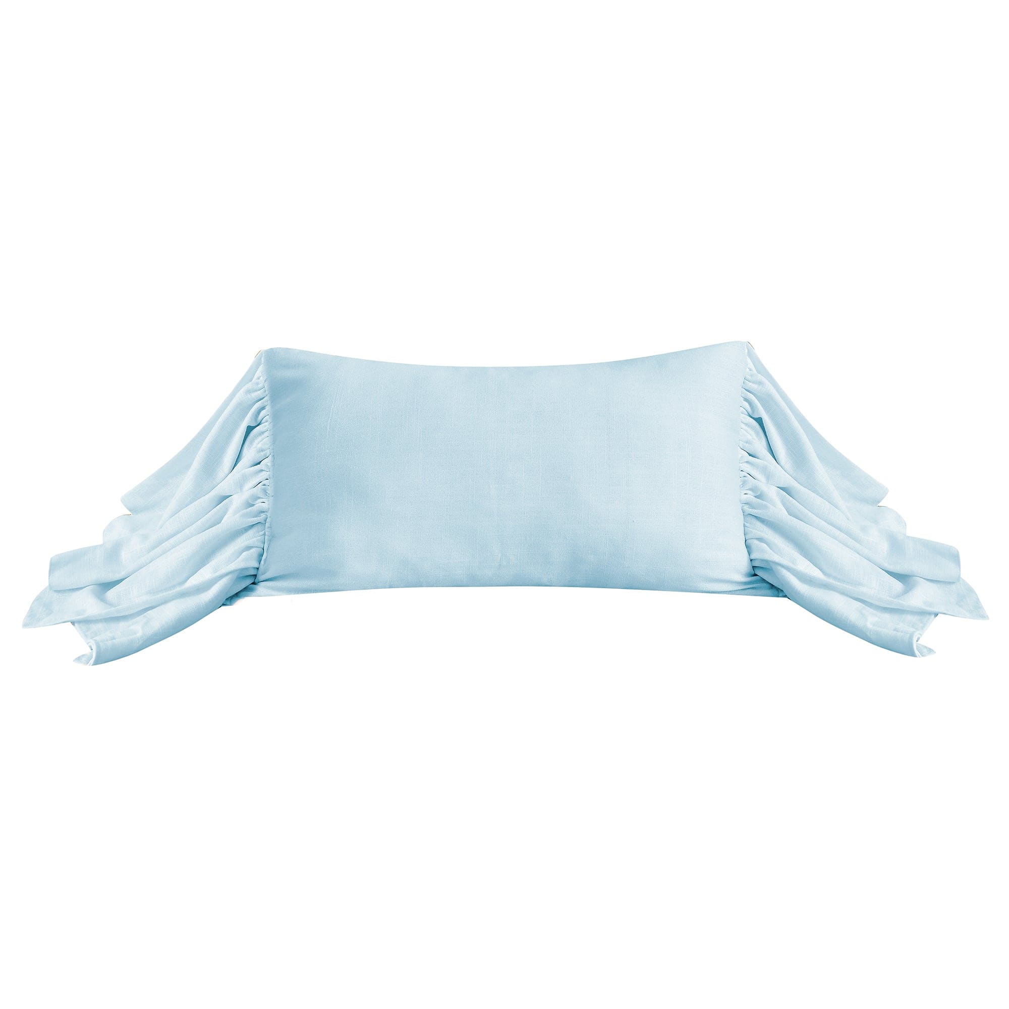 Luna Washed Linen Long Ruffled Pillow