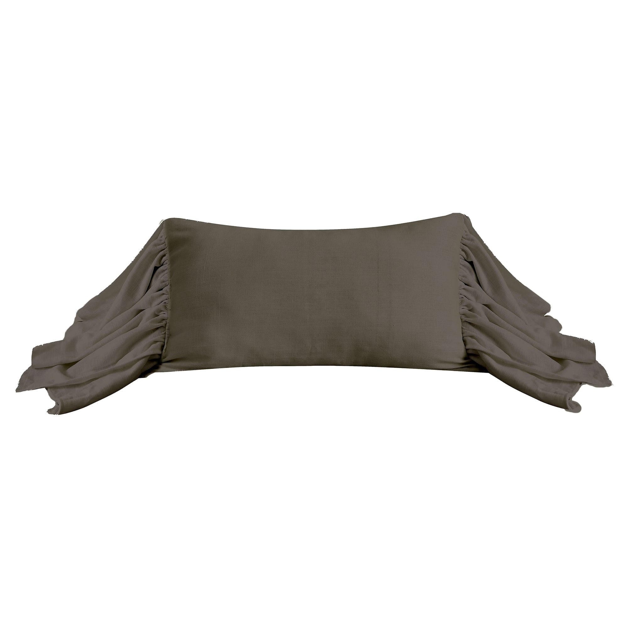 Luna Washed Linen Long Ruffled Pillow